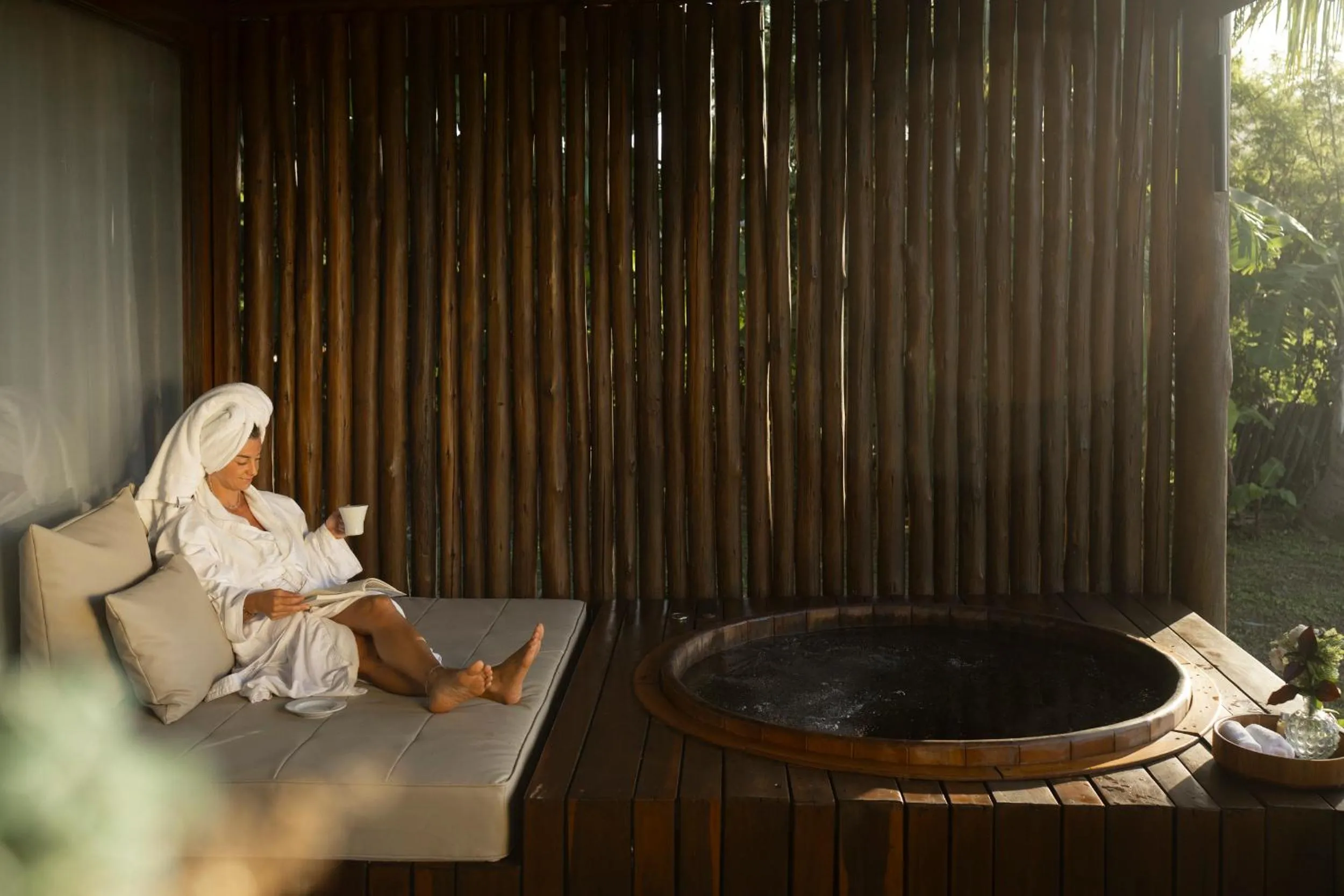 Hot Tub in Pousada Maravilha