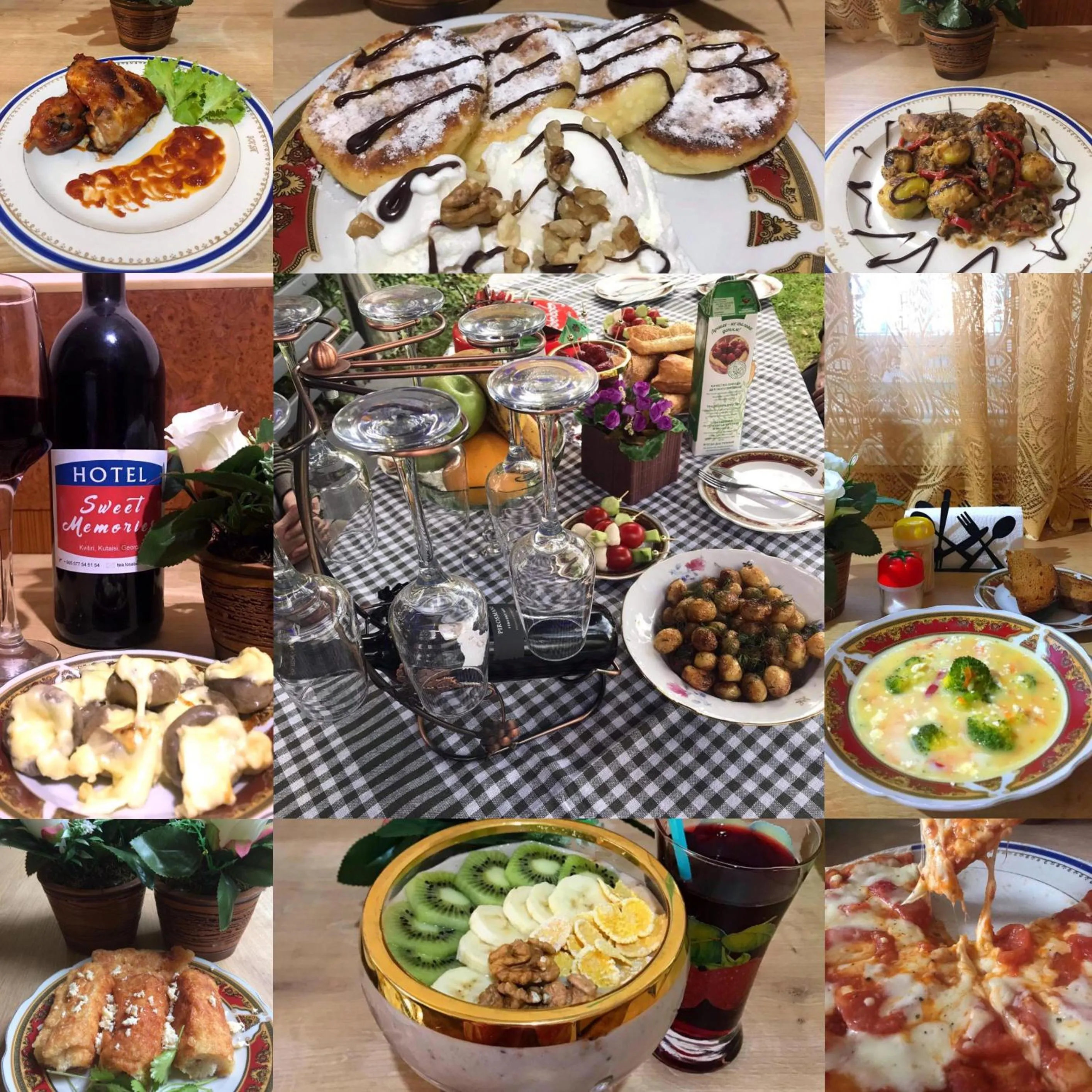 Food and drinks in Sweet Memories