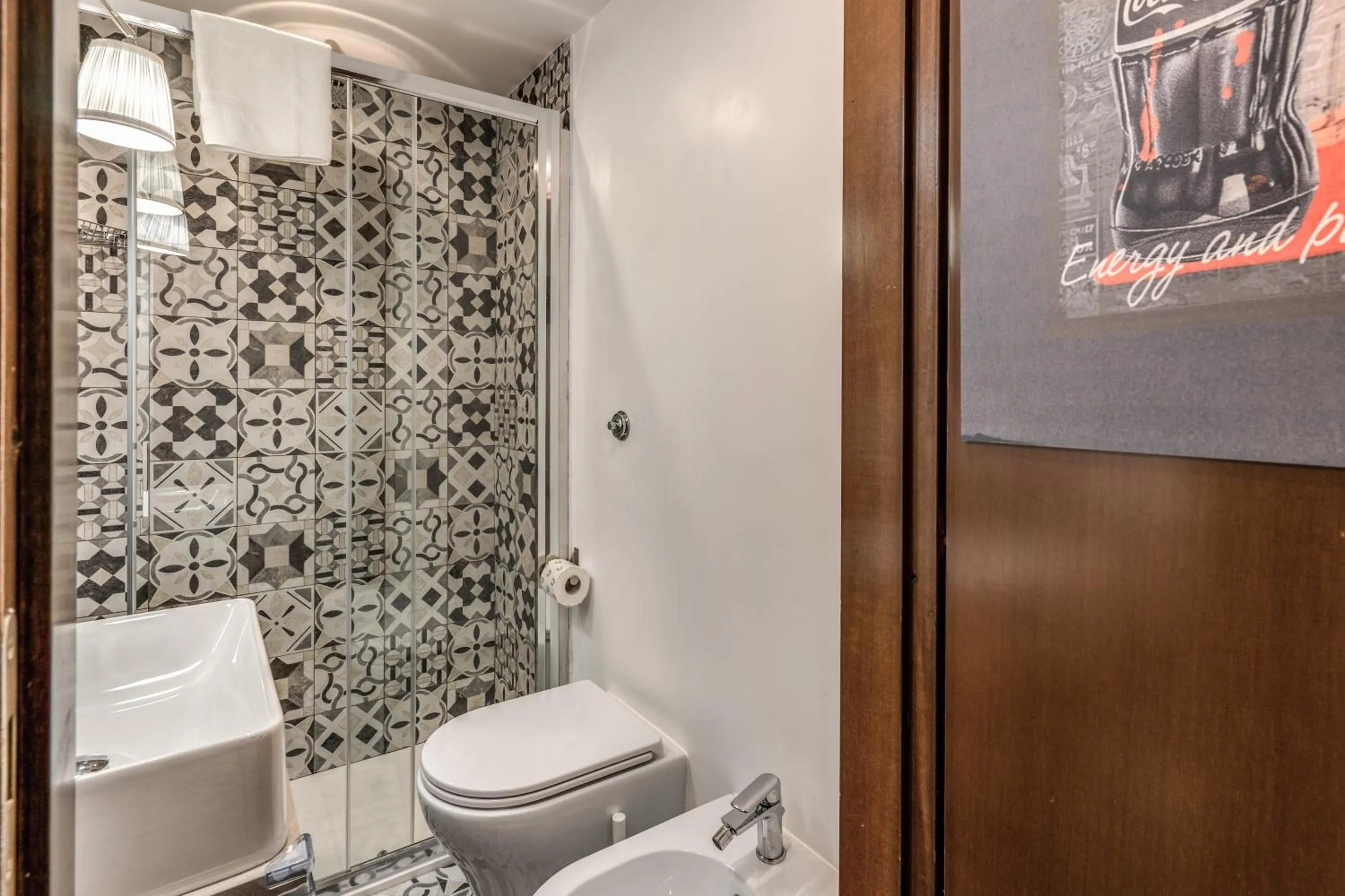 Shower in Hotel Santa Prassede