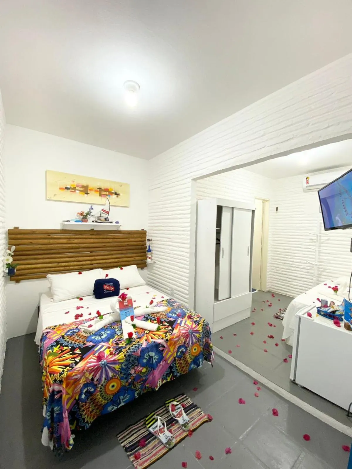 Bed in Pousada & Food 3 Abelhas