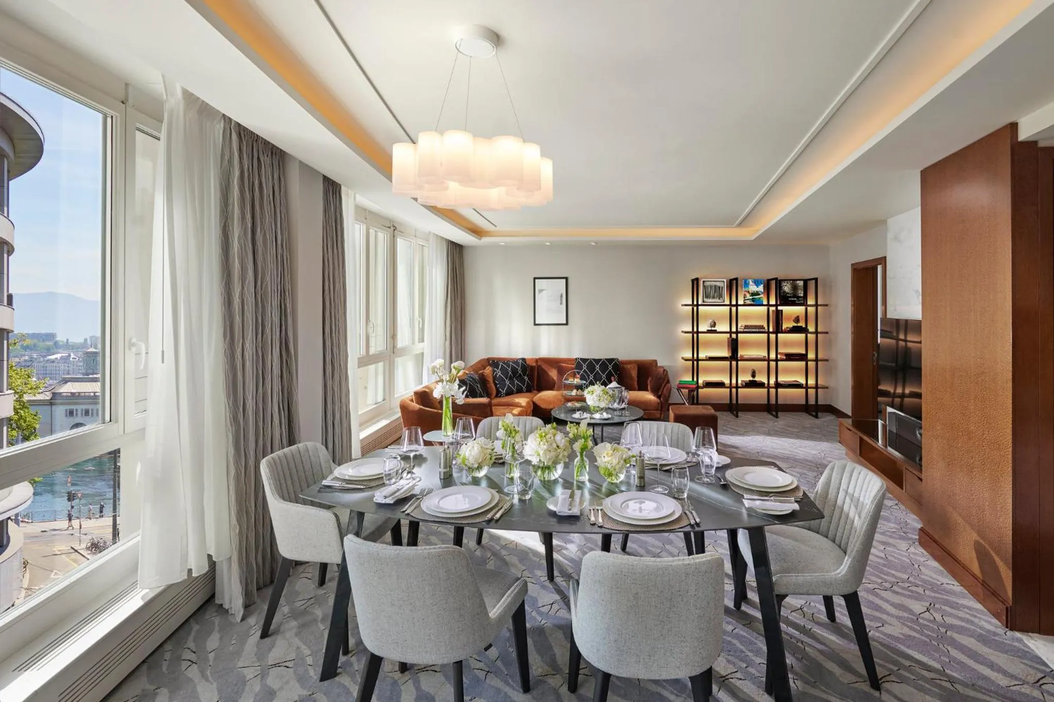 Living room in Mandarin Oriental, Geneva