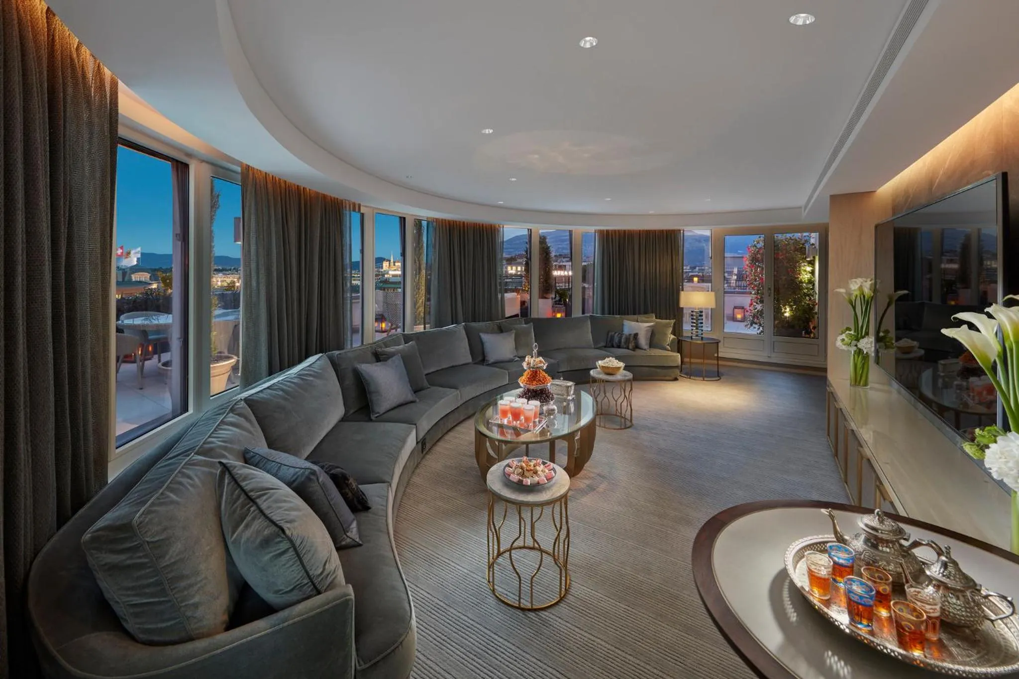 Living room in Mandarin Oriental, Geneva