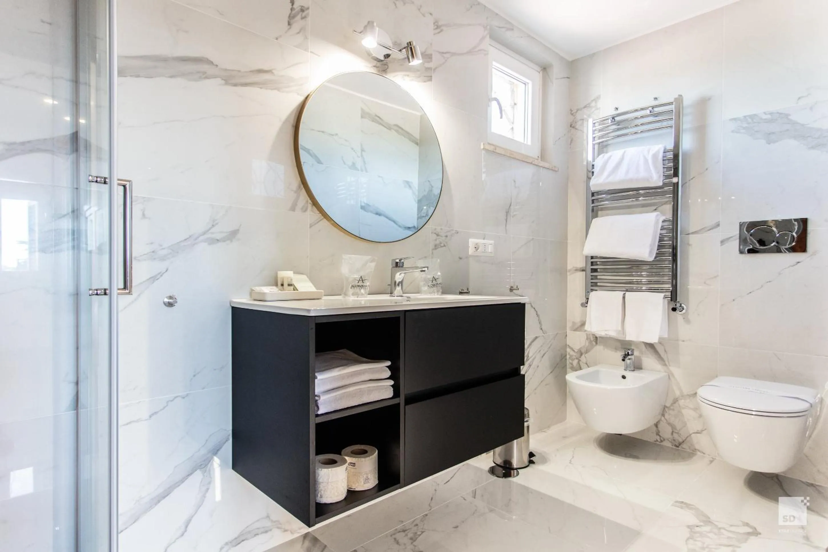 Bathroom in Aldrovandi Residence City Suites