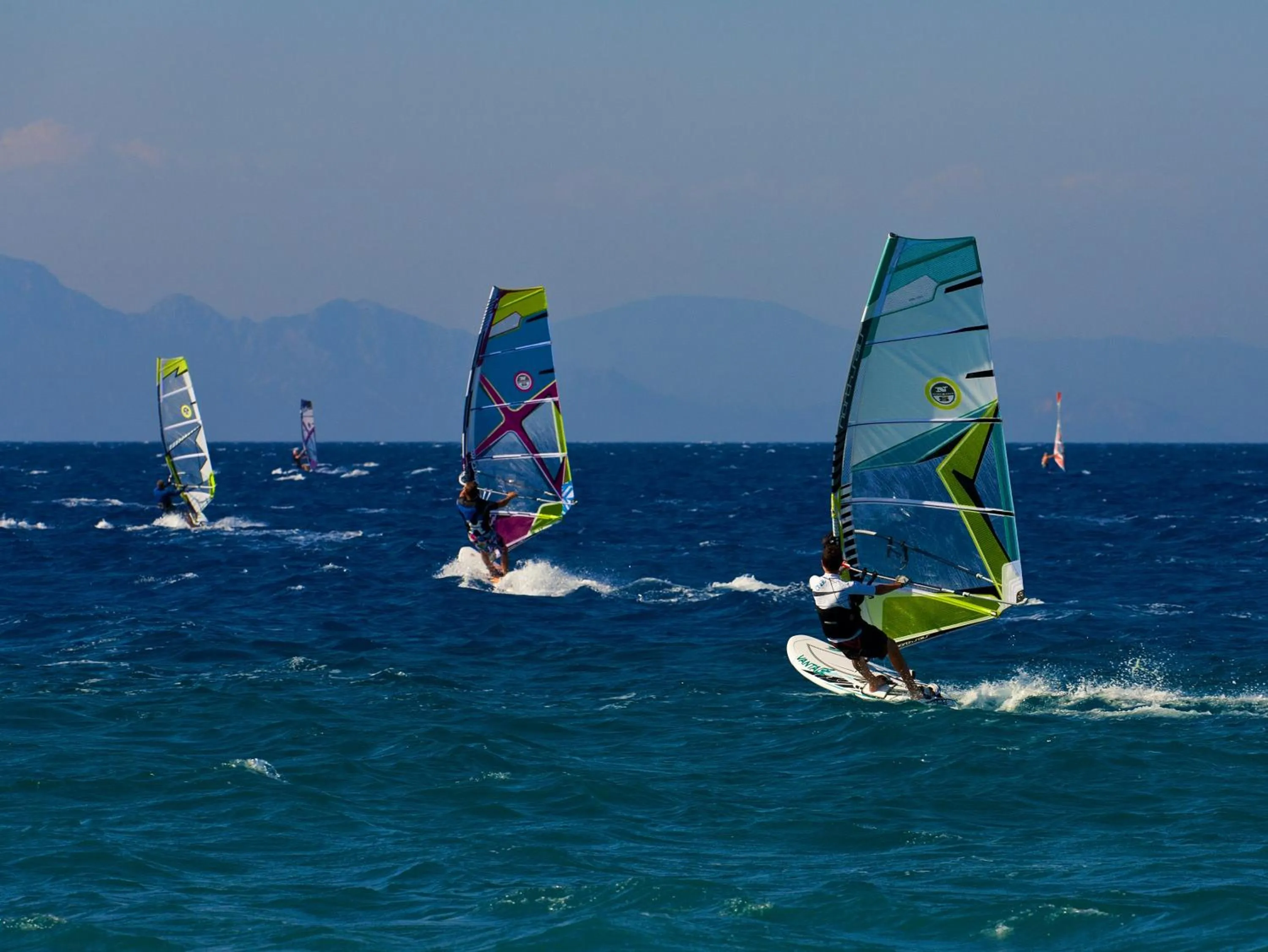 Windsurfing in Blue Horizon