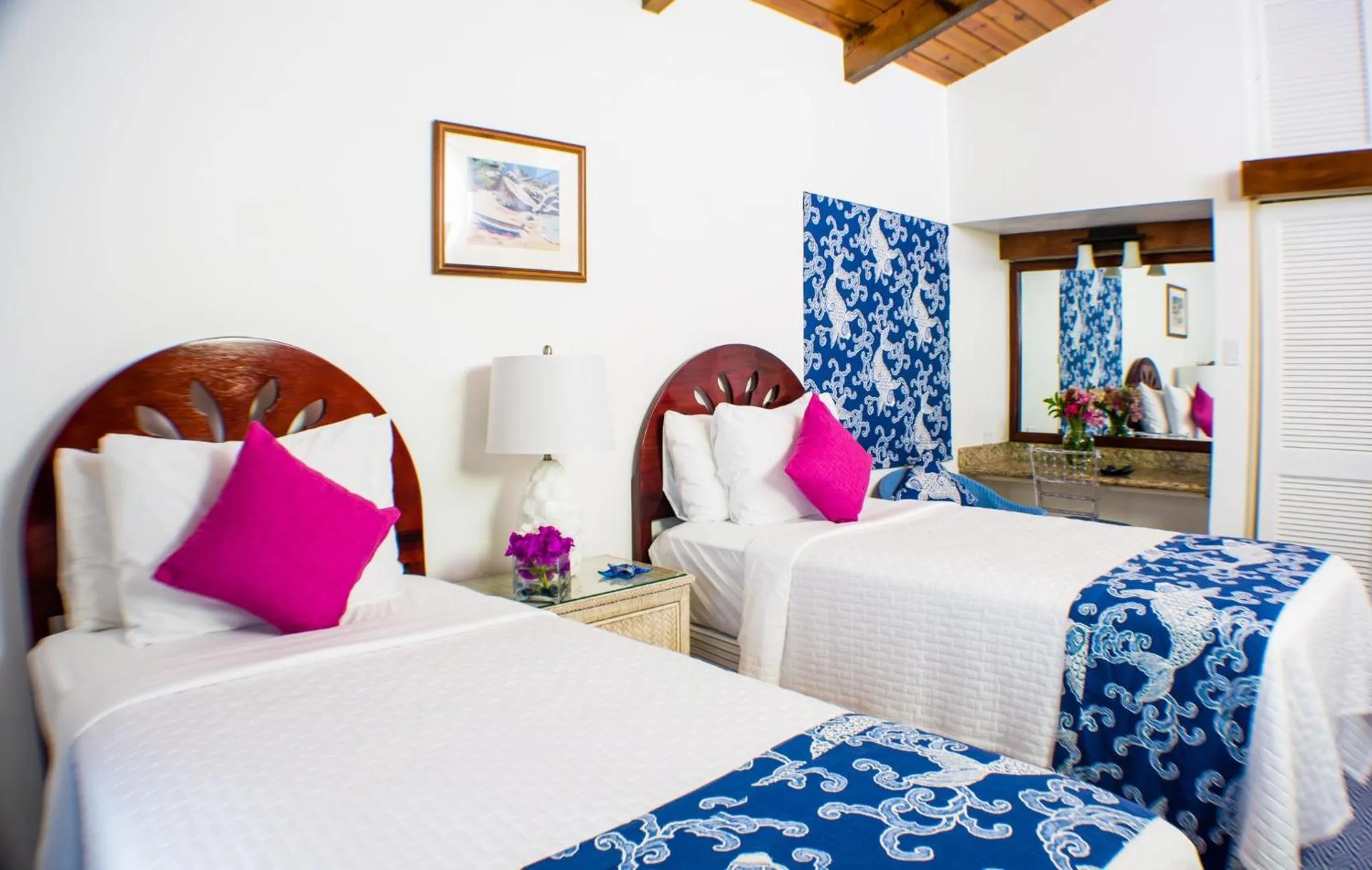 Bed in Mount Nevis Hotel