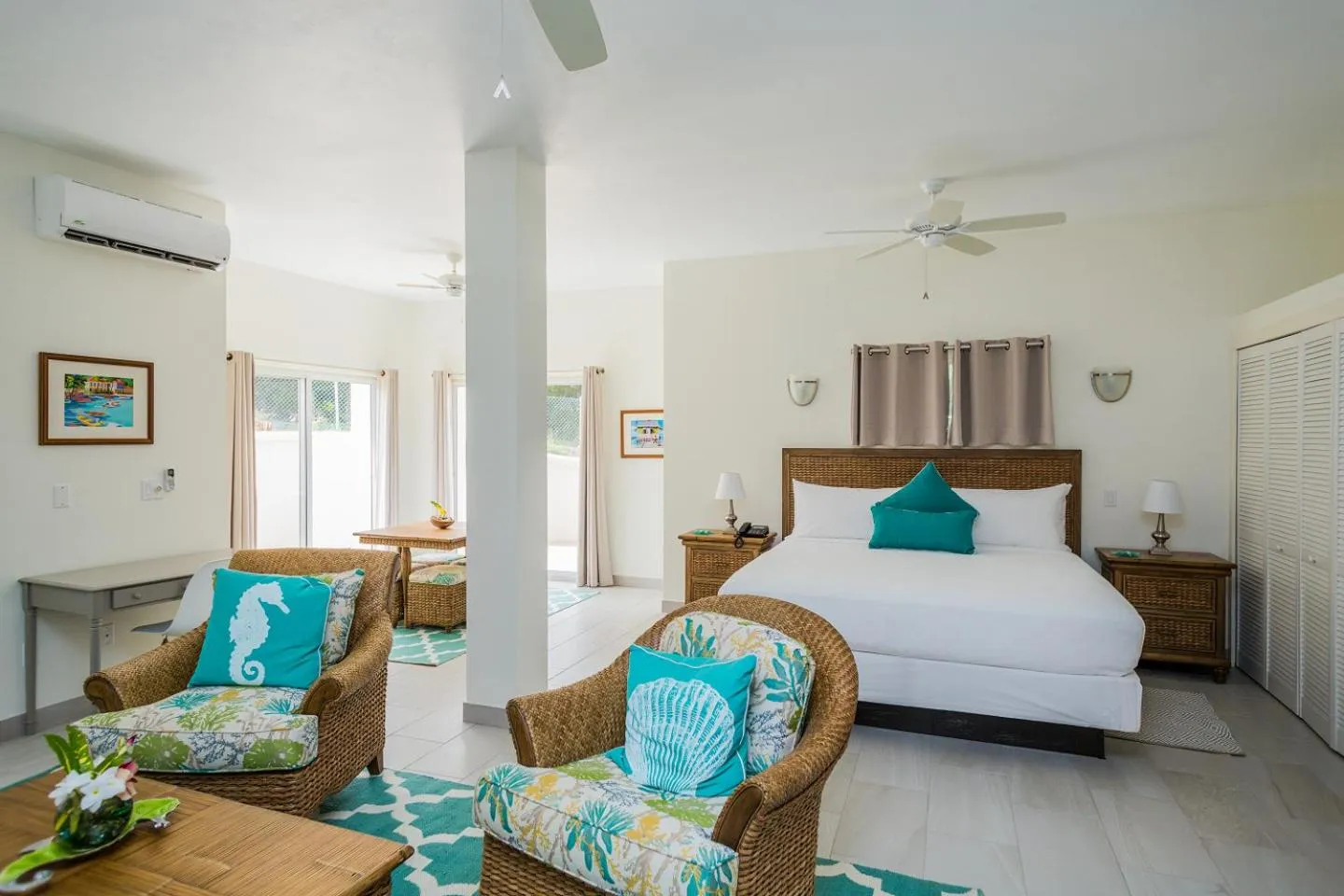 Bed in Mount Nevis Hotel