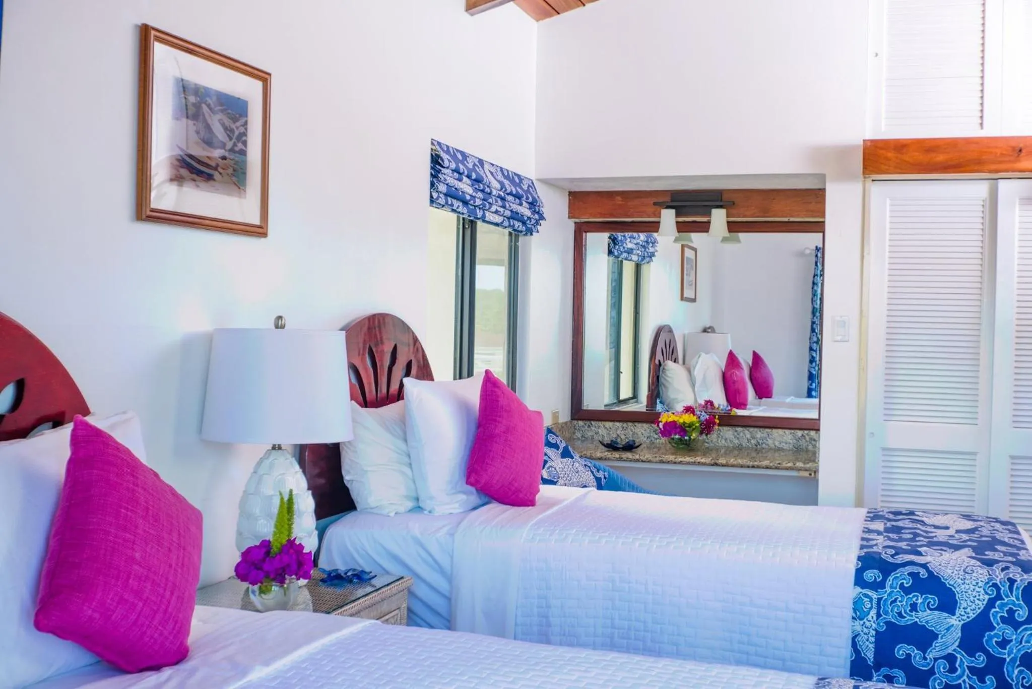 Bed in Mount Nevis Hotel