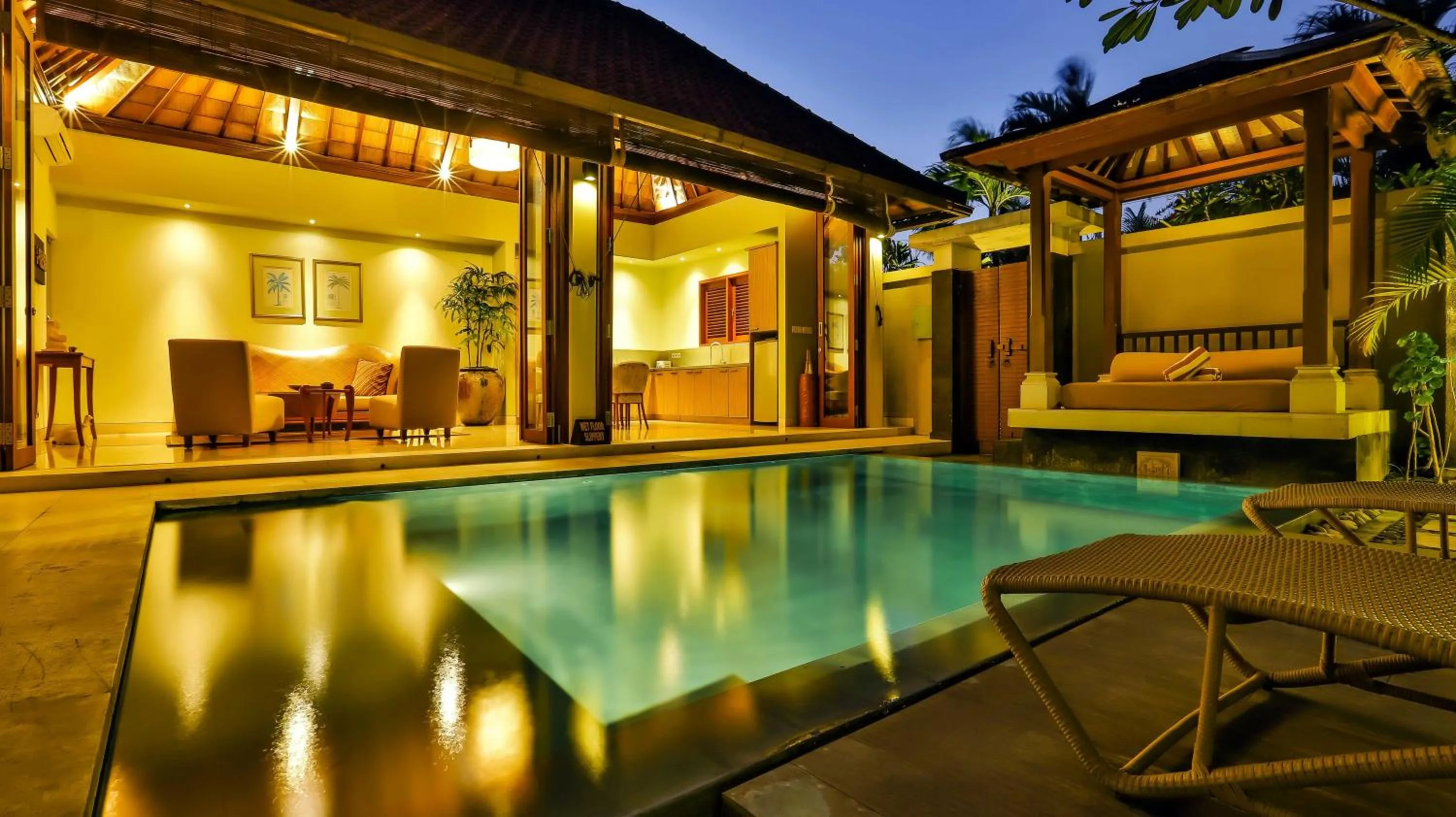 Pool view in DISINI Luxury Spa Villas-CHSE Certified