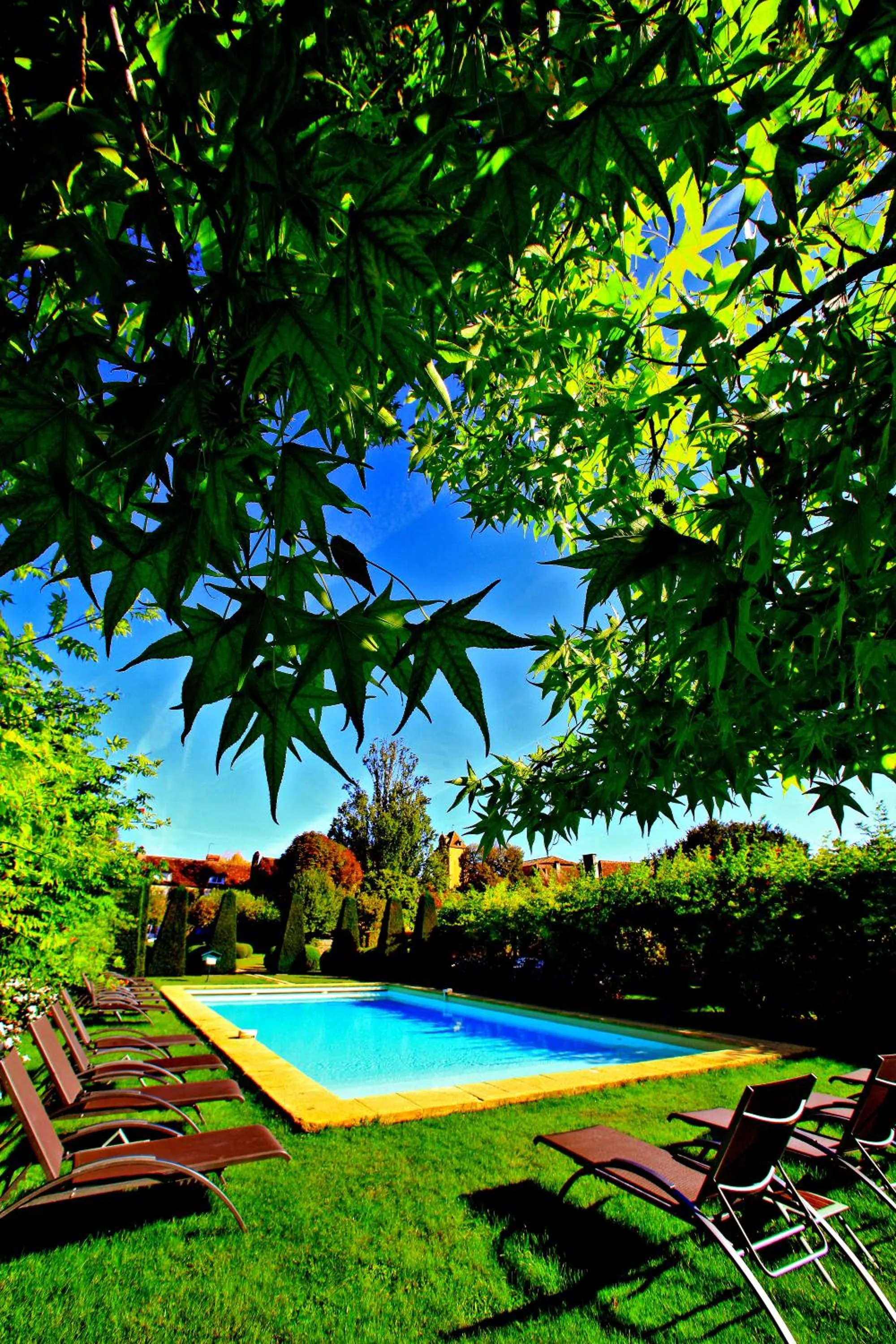 Swimming pool in Le Vieux Logis