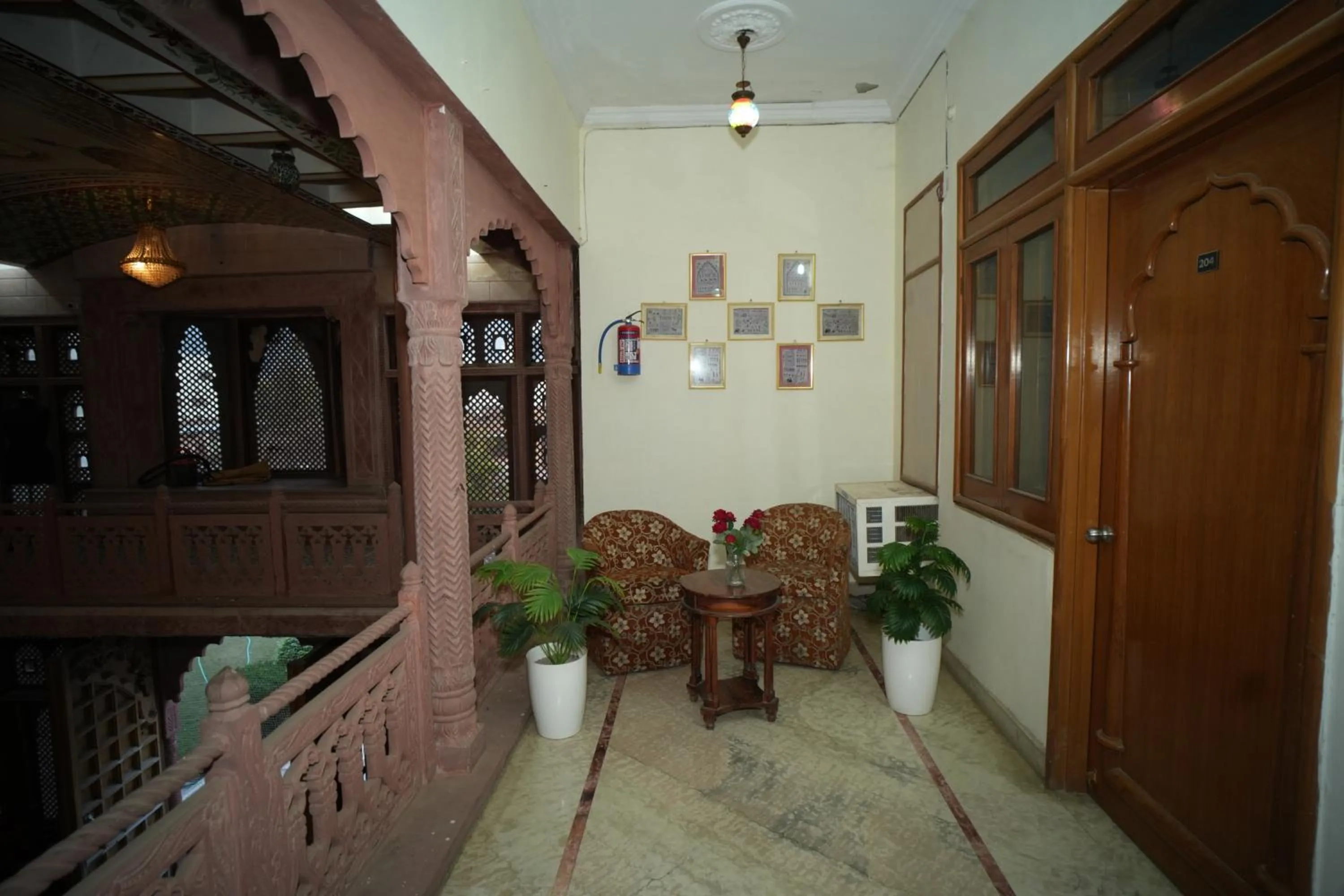 Seating area in Pratapgarh Haveli