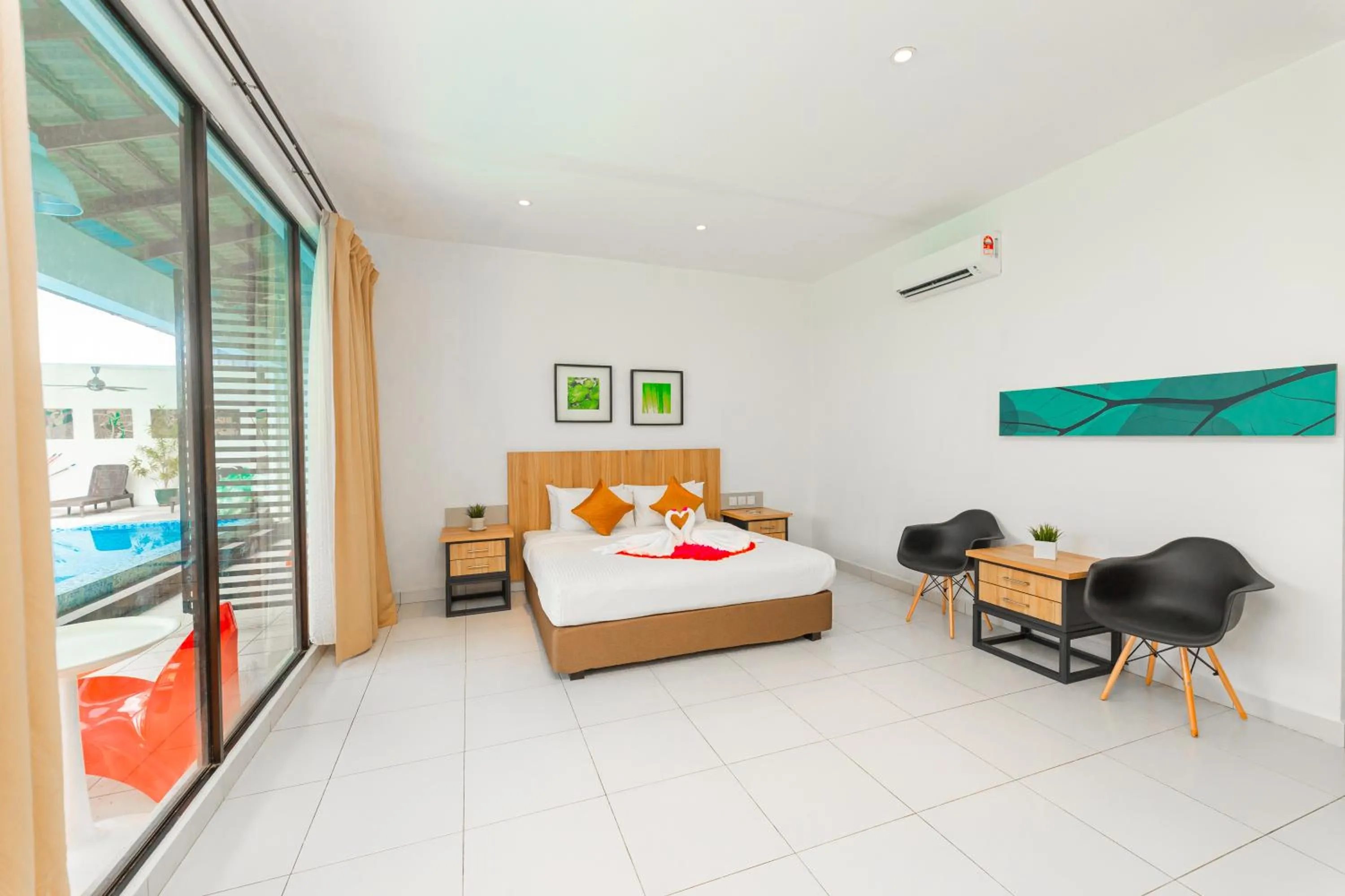 Bed in The Villa Langkawi