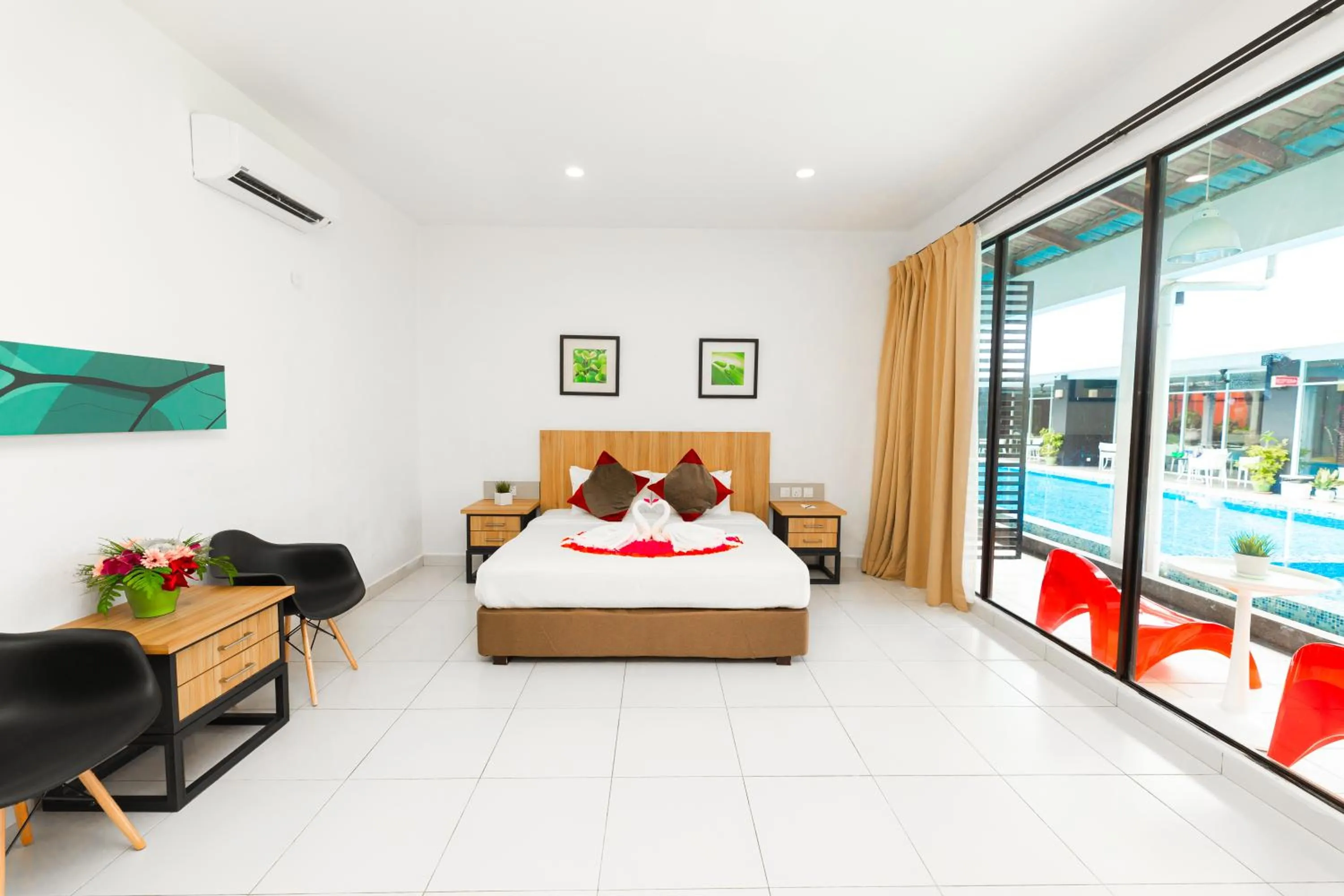 Bed in The Villa Langkawi