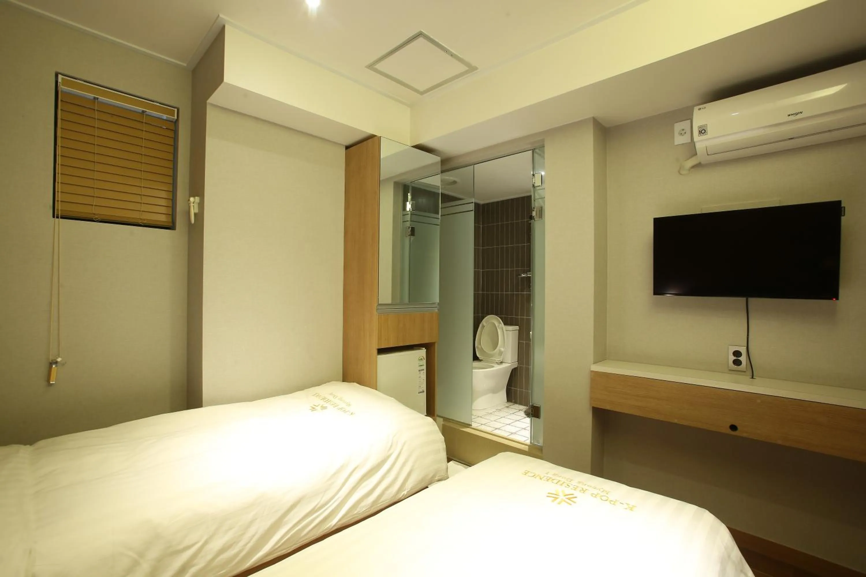 Decorative detail, Bed in K-POP Residence Myeongdong 1