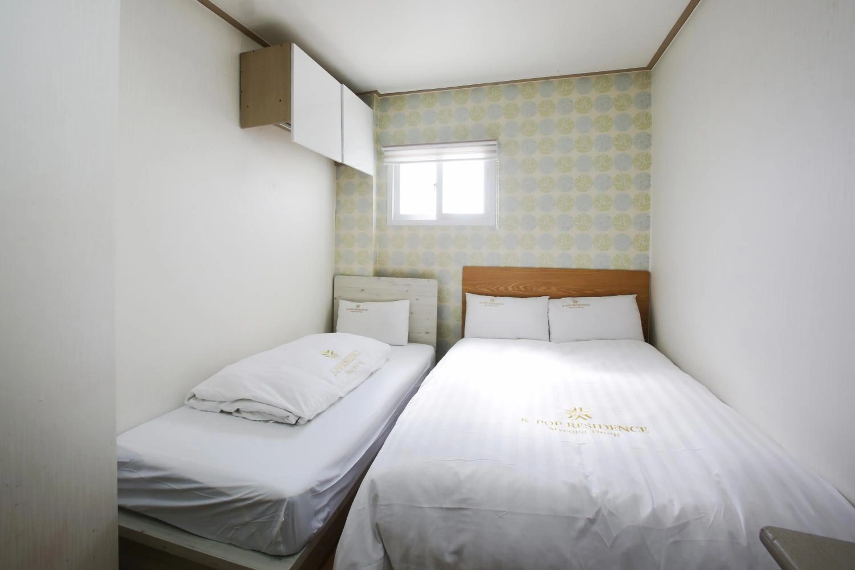 Decorative detail, Bed in K-POP Residence Myeongdong 1