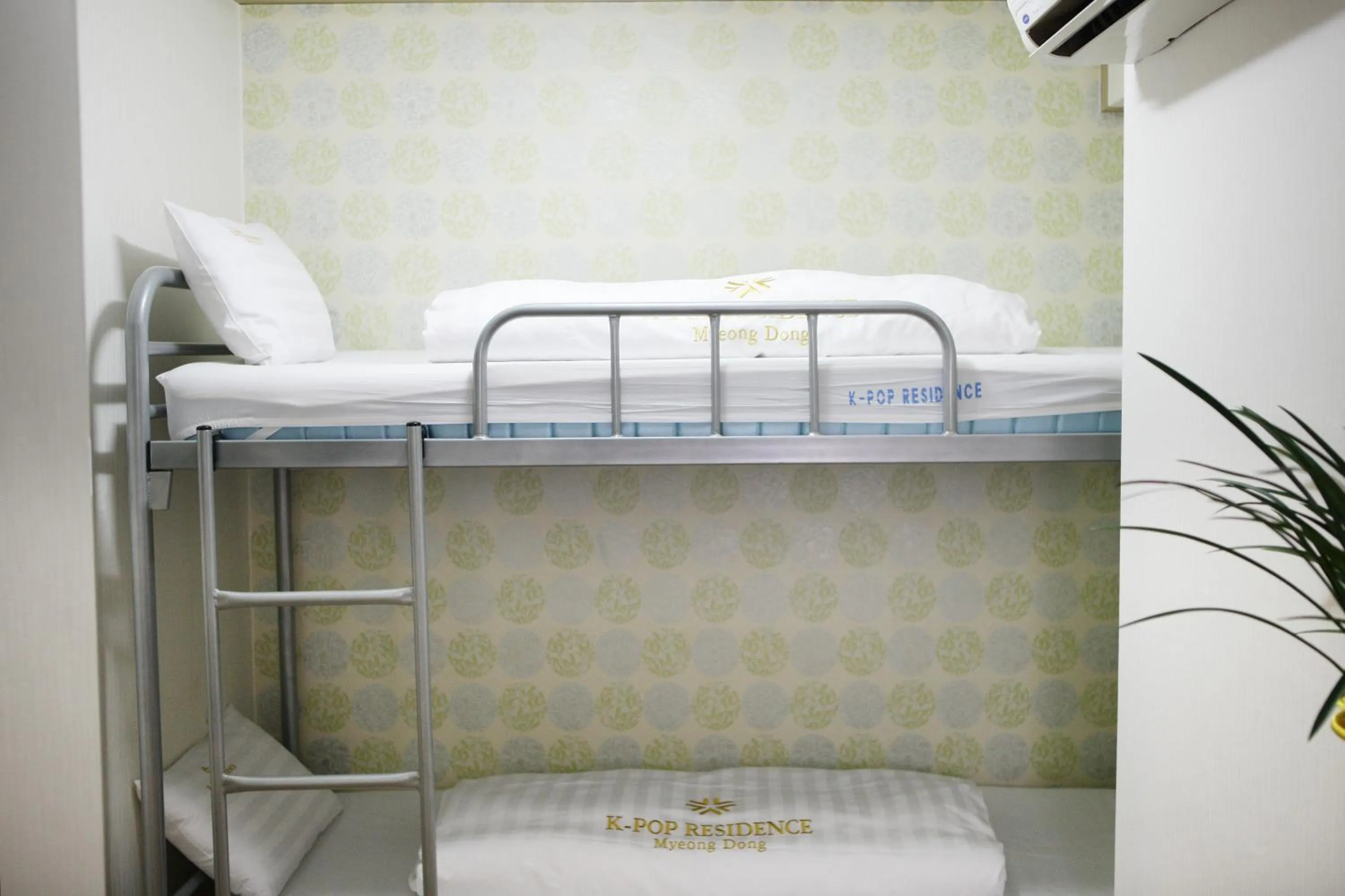 Decorative detail, Bed in K-POP Residence Myeongdong 1