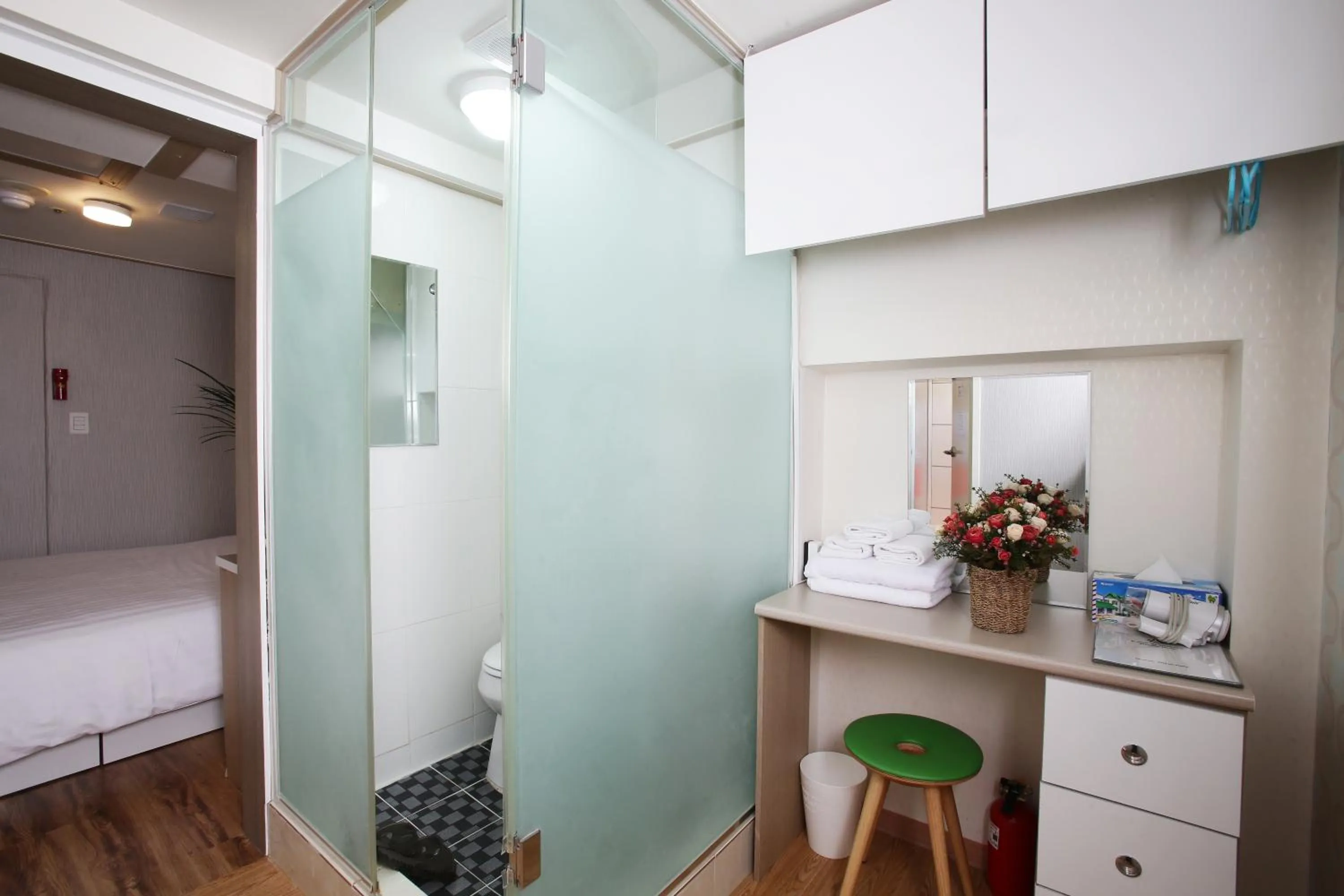 Decorative detail, Bed in K-POP Residence Myeongdong 1