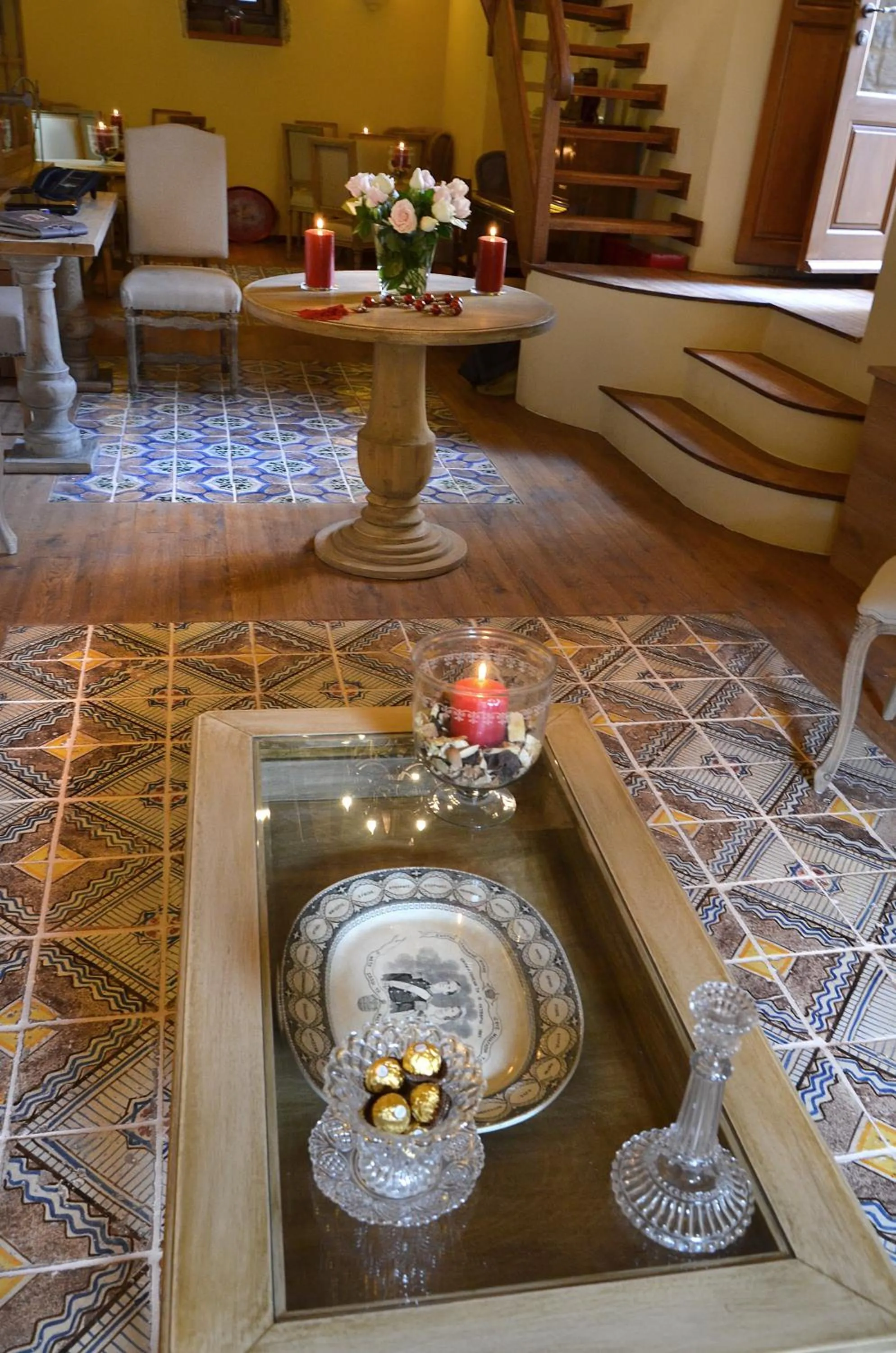 Lobby or reception in Archontiko Chioti