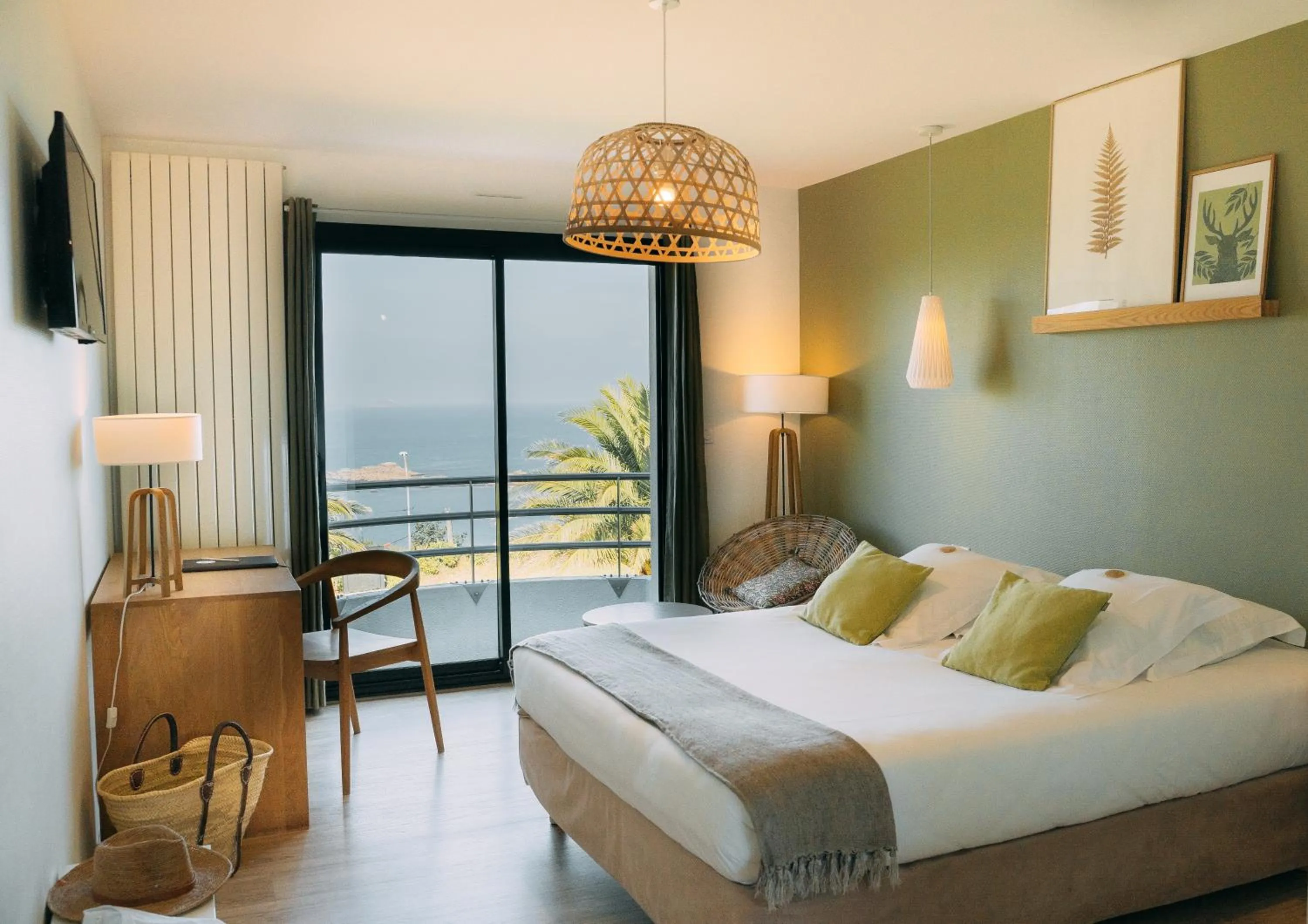 Bed in Villa Les Hydrangéas