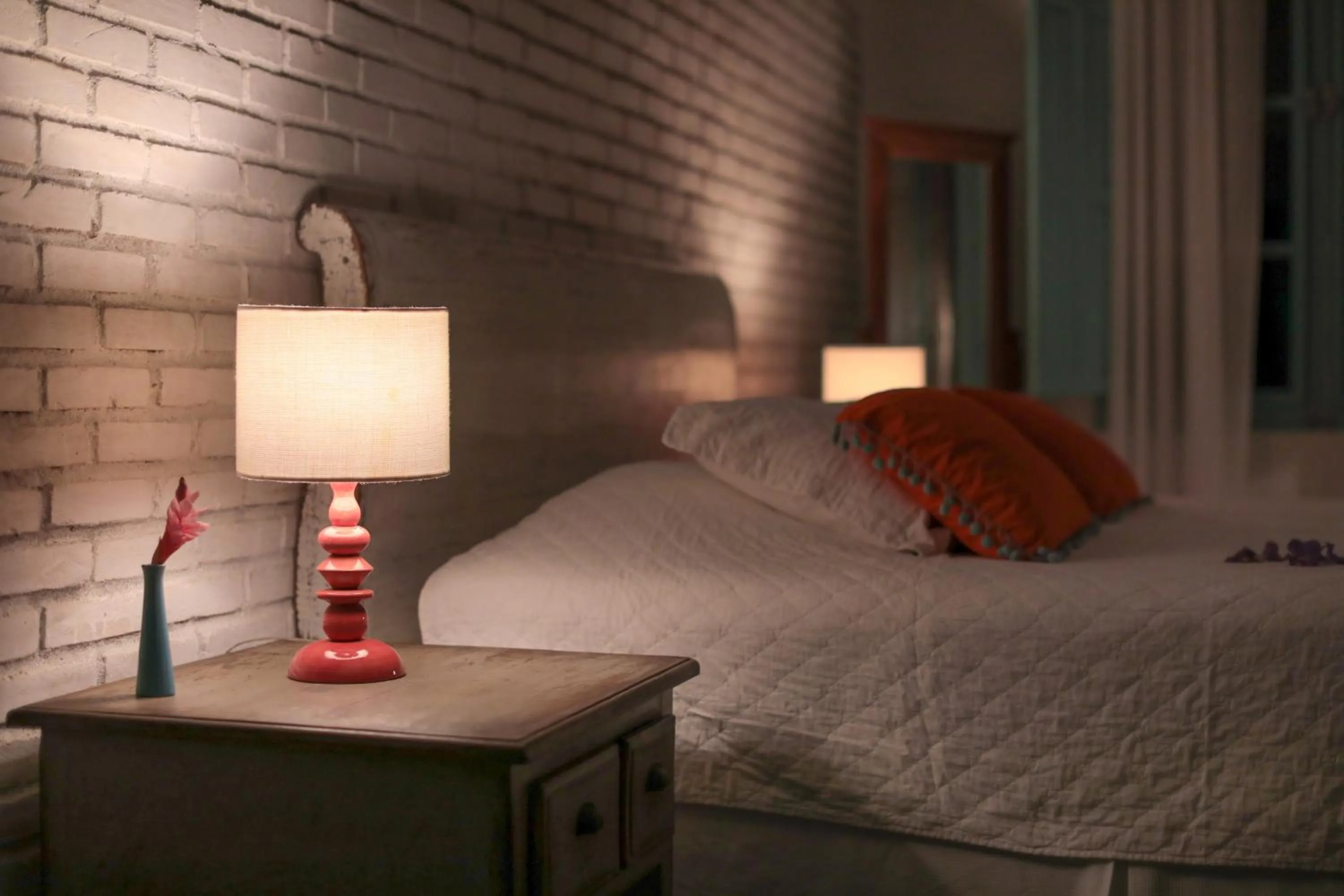 Bed in Pousada Patacho