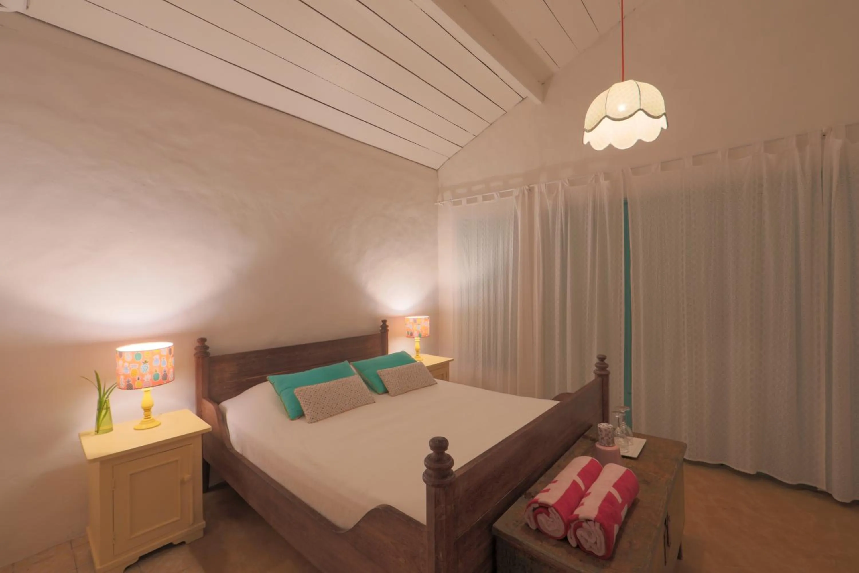 Bed in Pousada Patacho