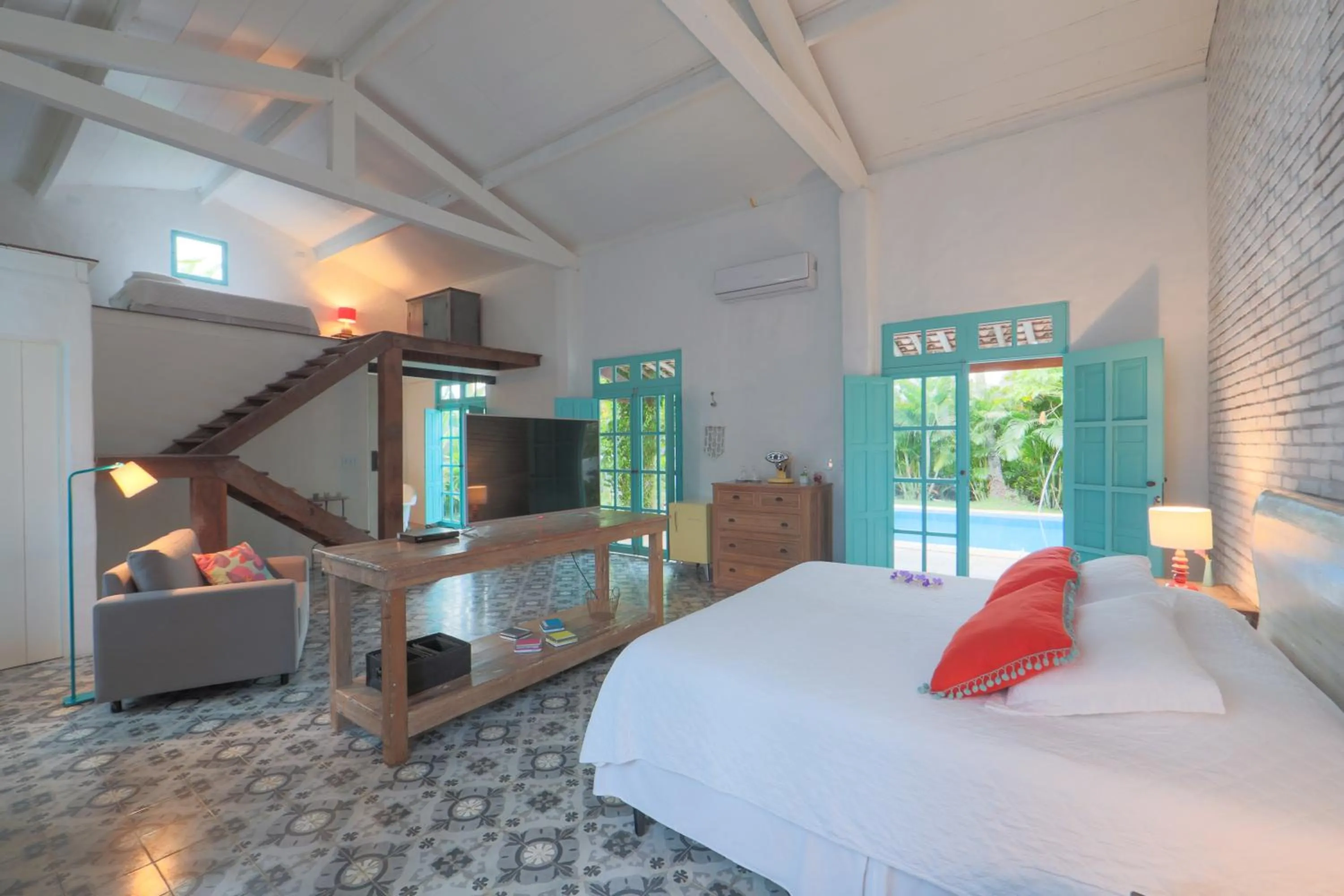 Bed in Pousada Patacho