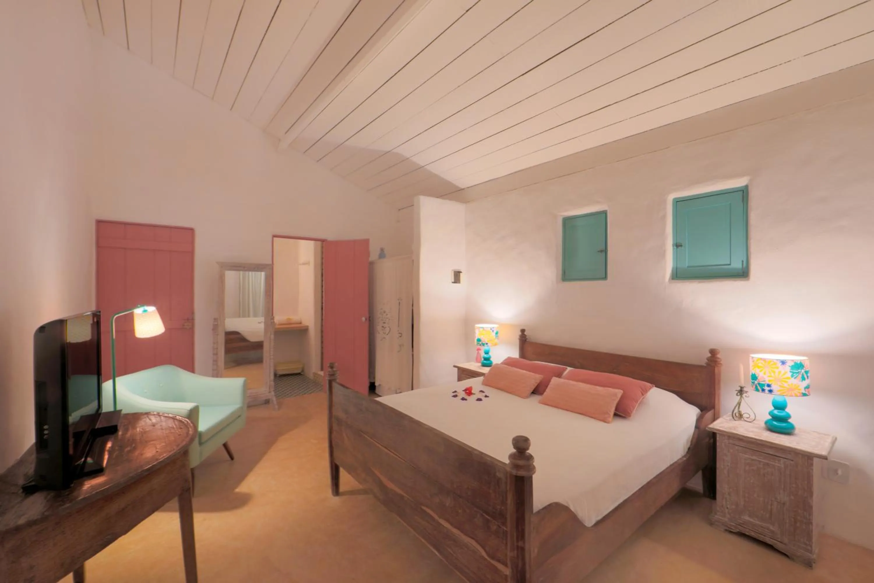 Bed in Pousada Patacho