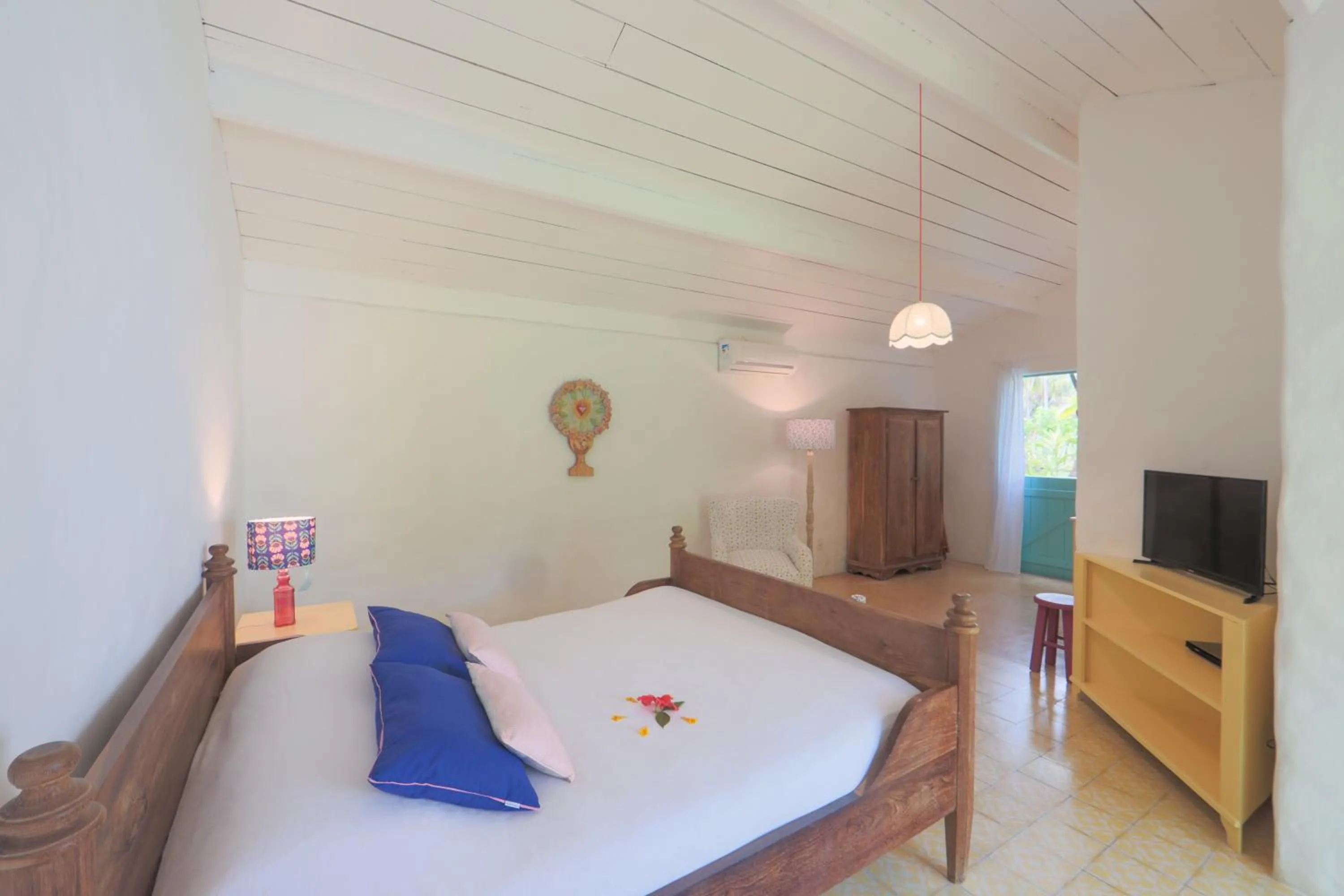 Bed in Pousada Patacho