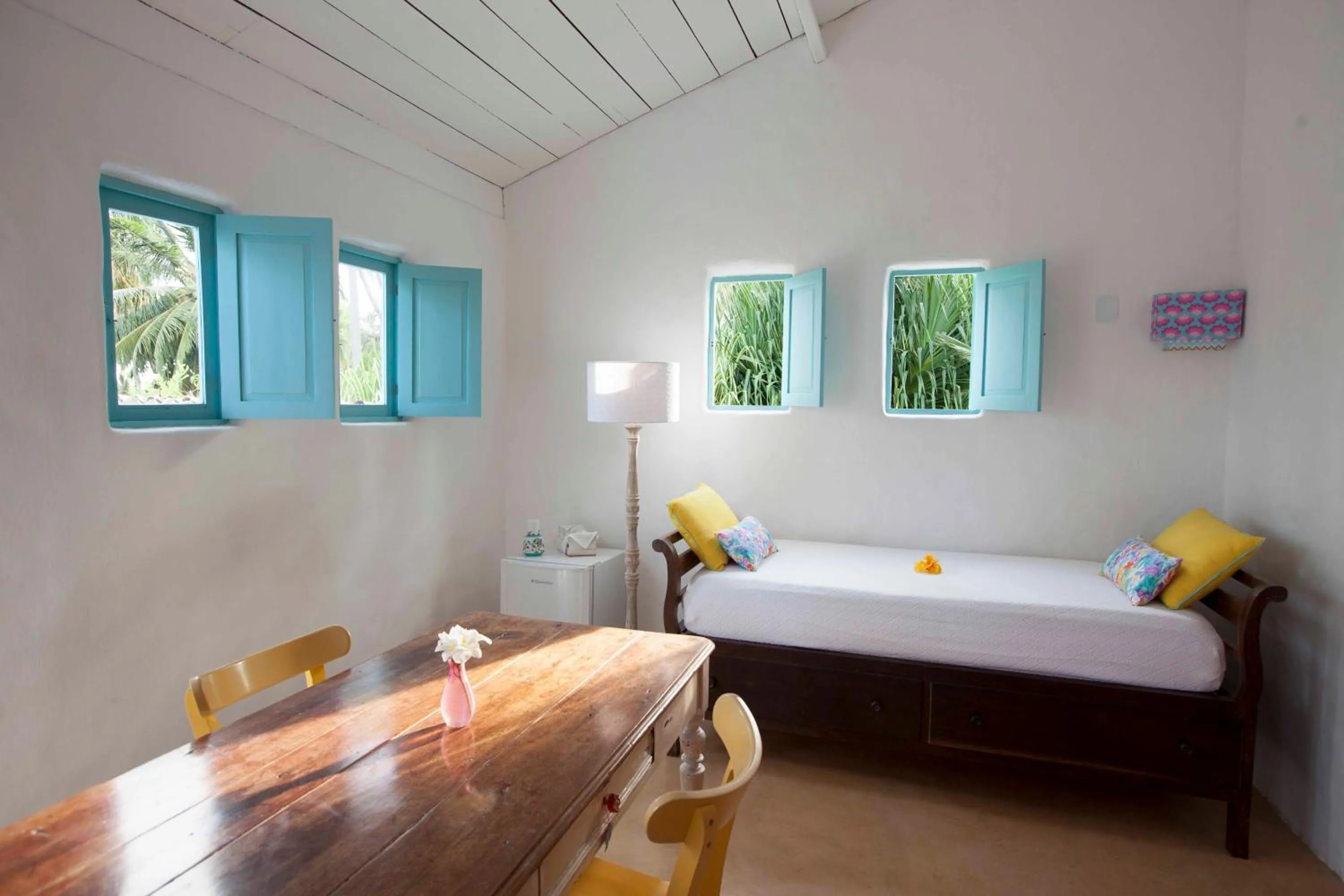 Bed in Pousada Patacho