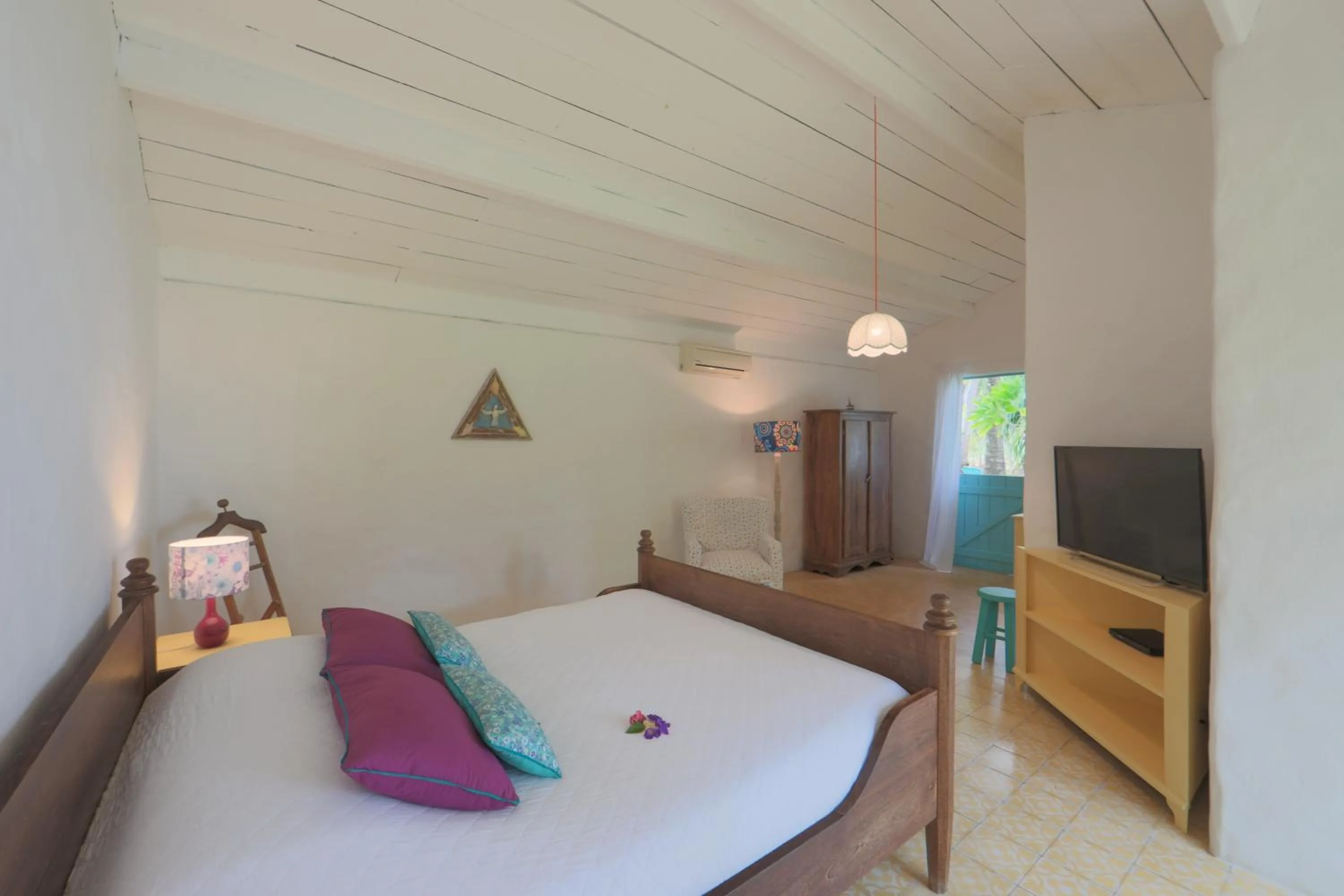 Bed in Pousada Patacho