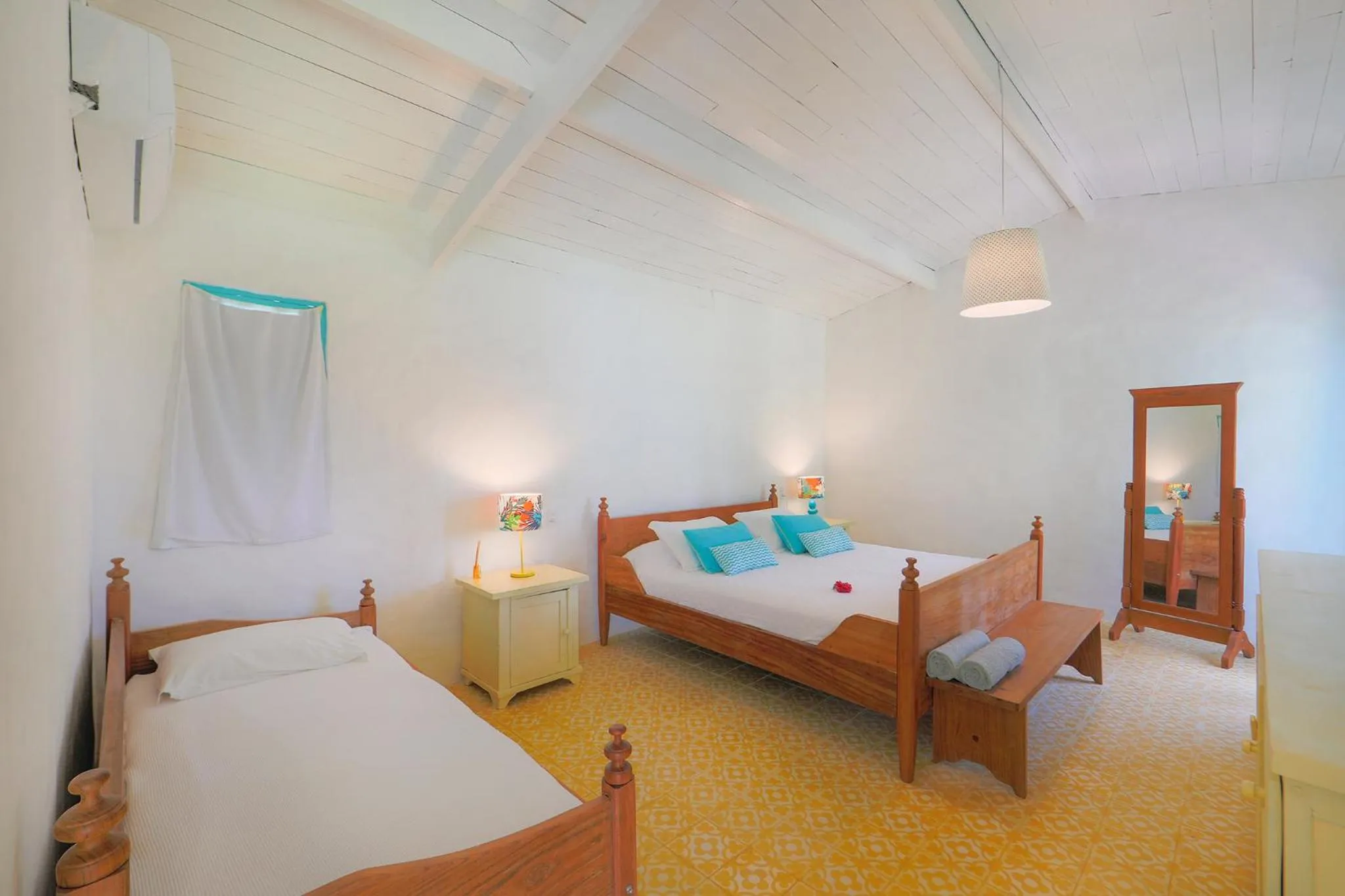 Bed in Pousada Patacho