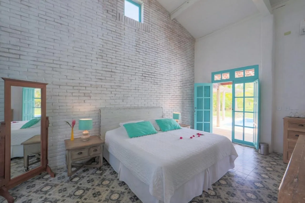 Bed in Pousada Patacho