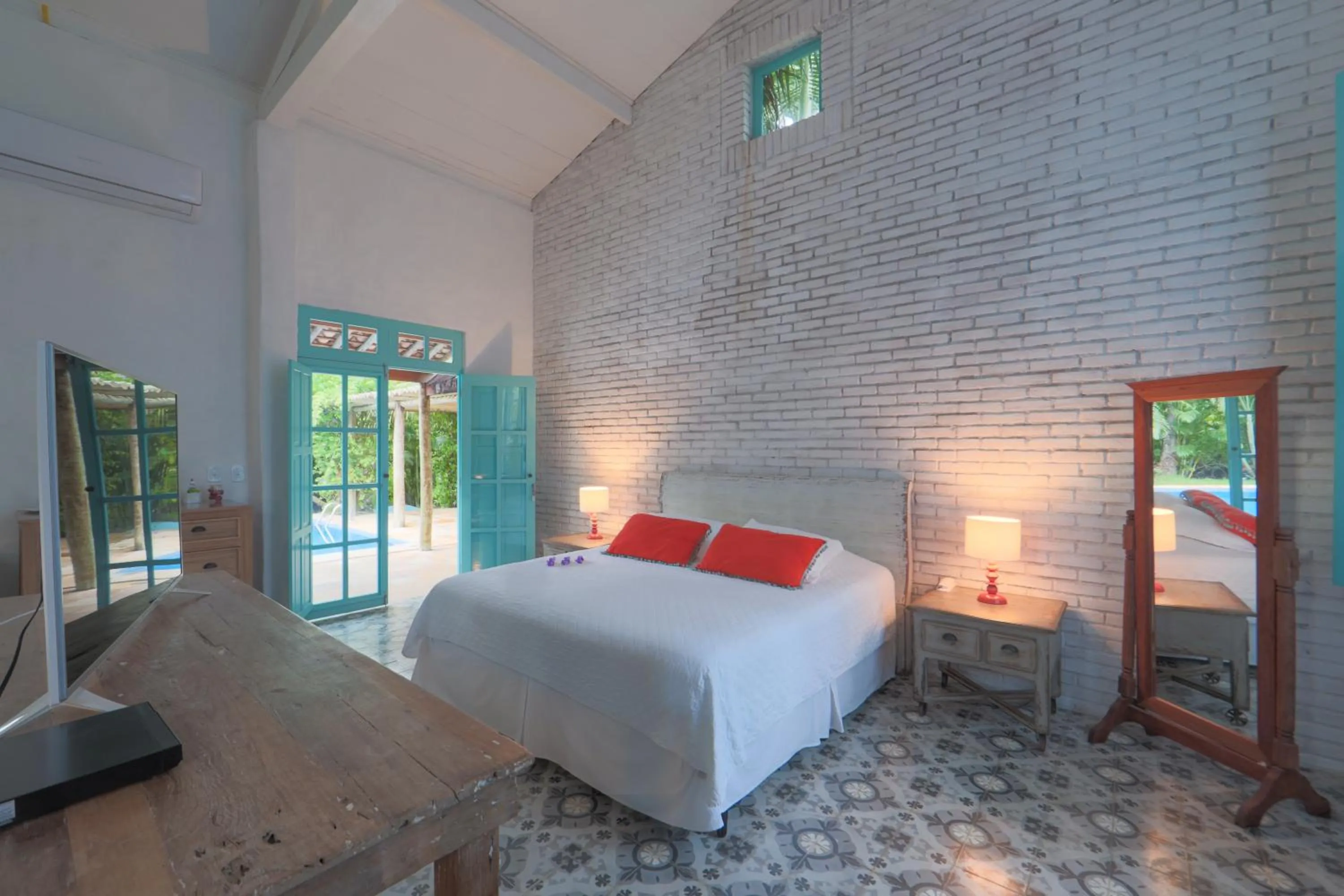 Bed in Pousada Patacho