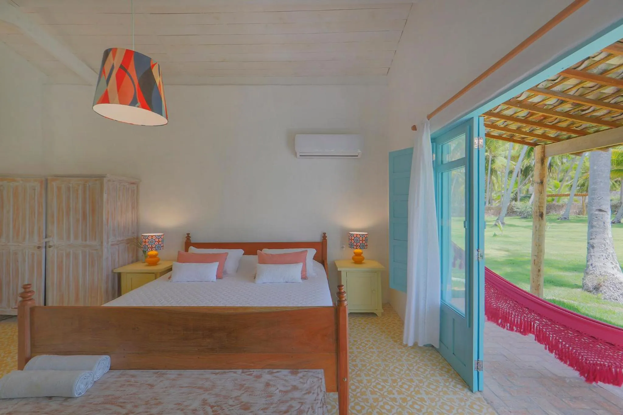 Bed in Pousada Patacho