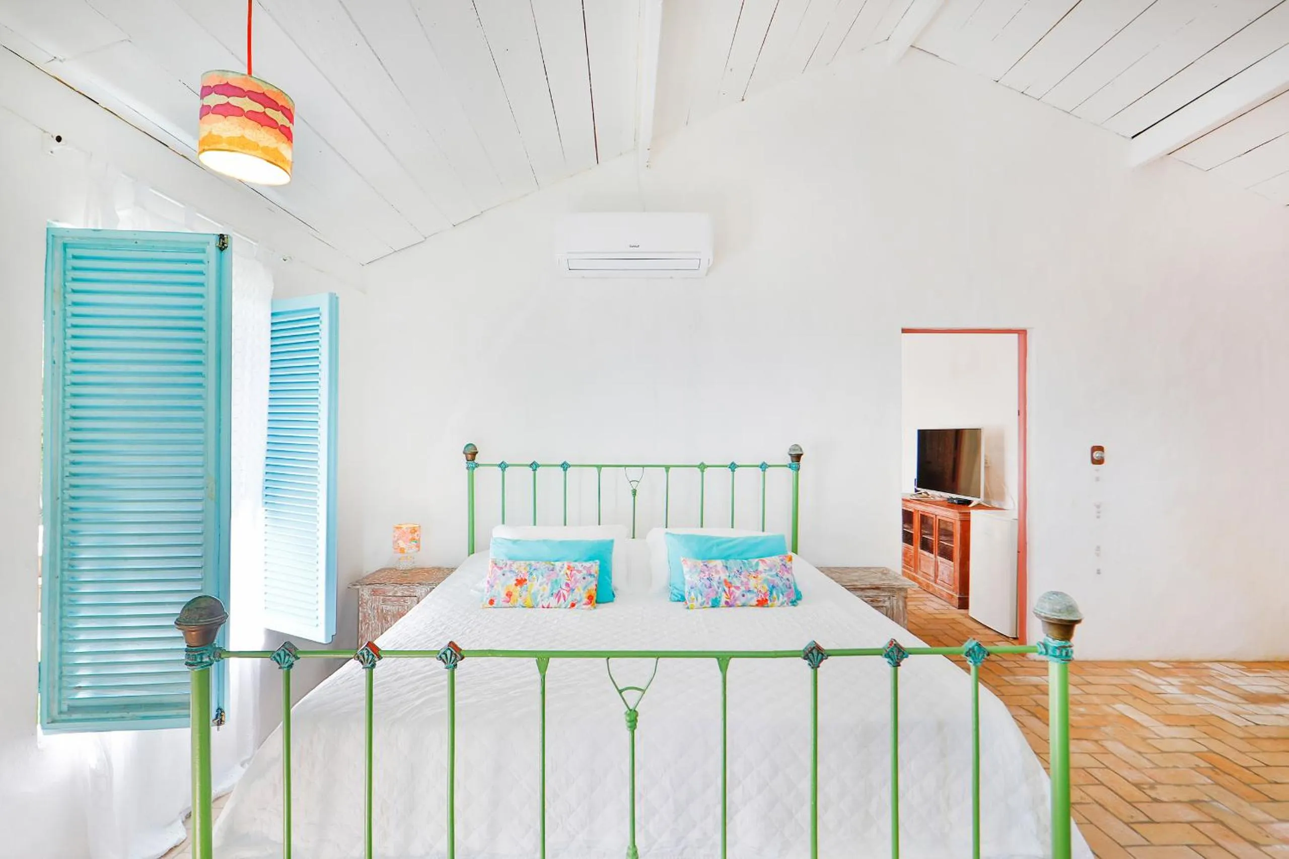 Bed in Pousada Patacho