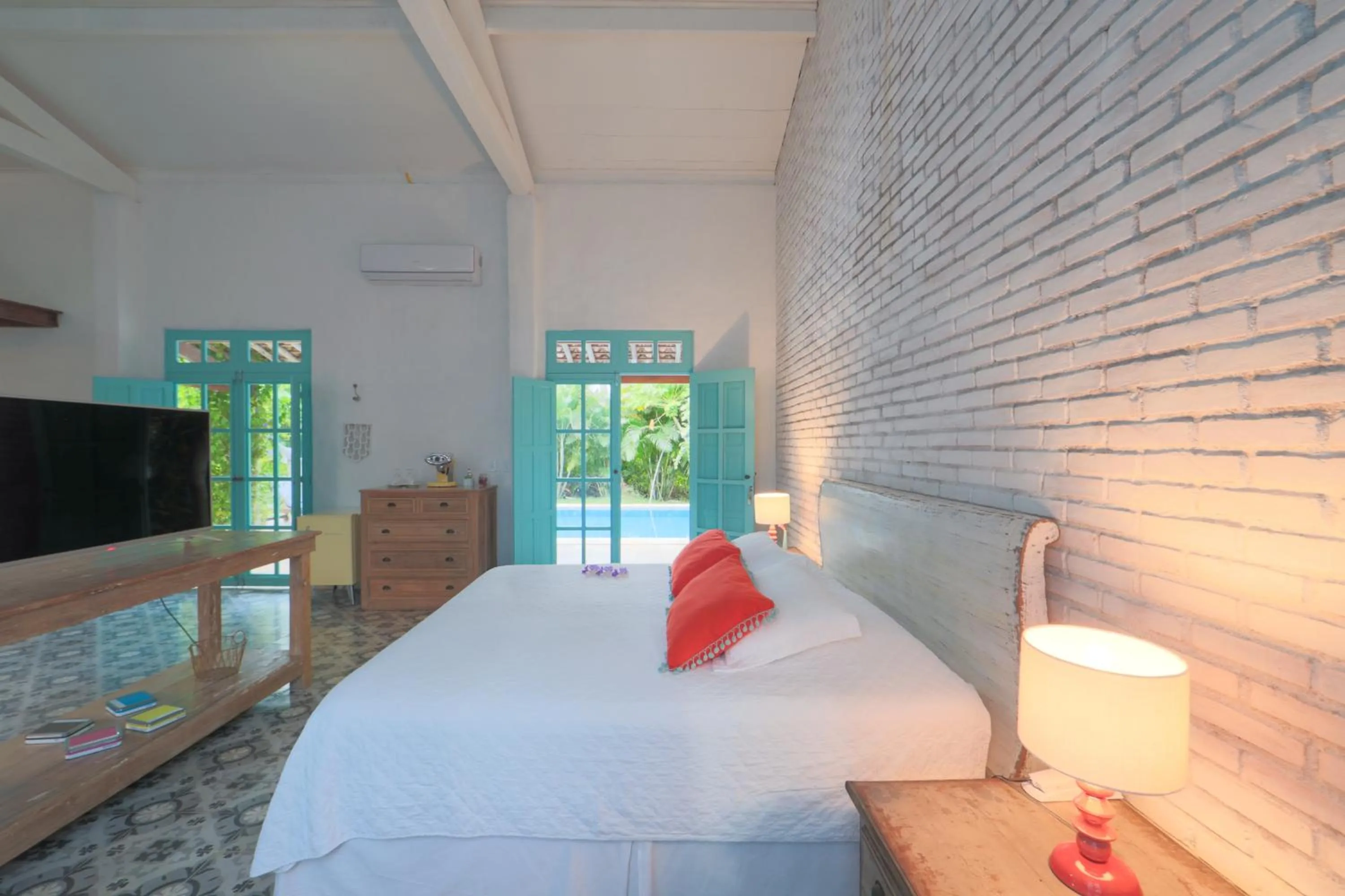 Bed in Pousada Patacho