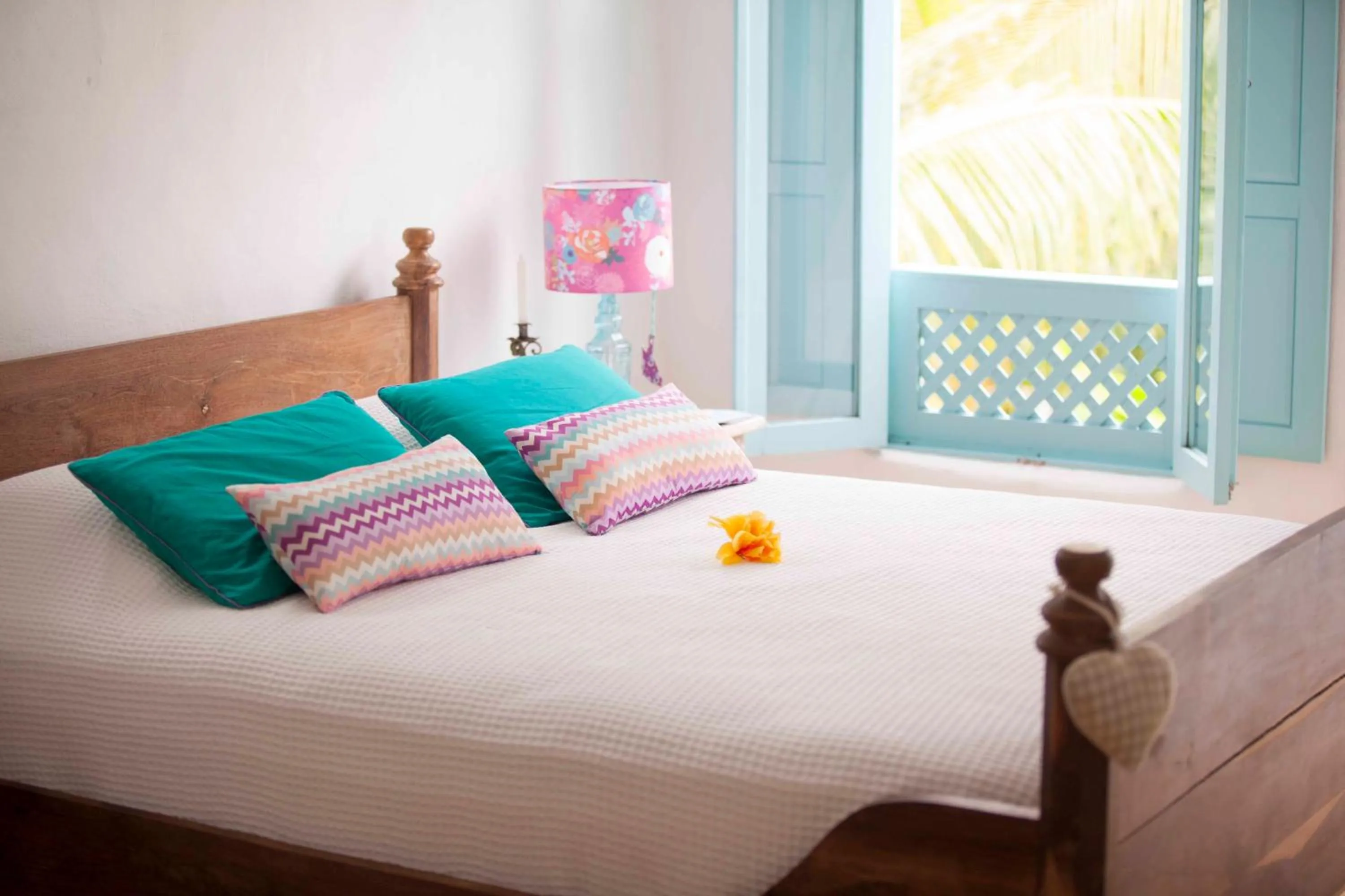 Bed in Pousada Patacho