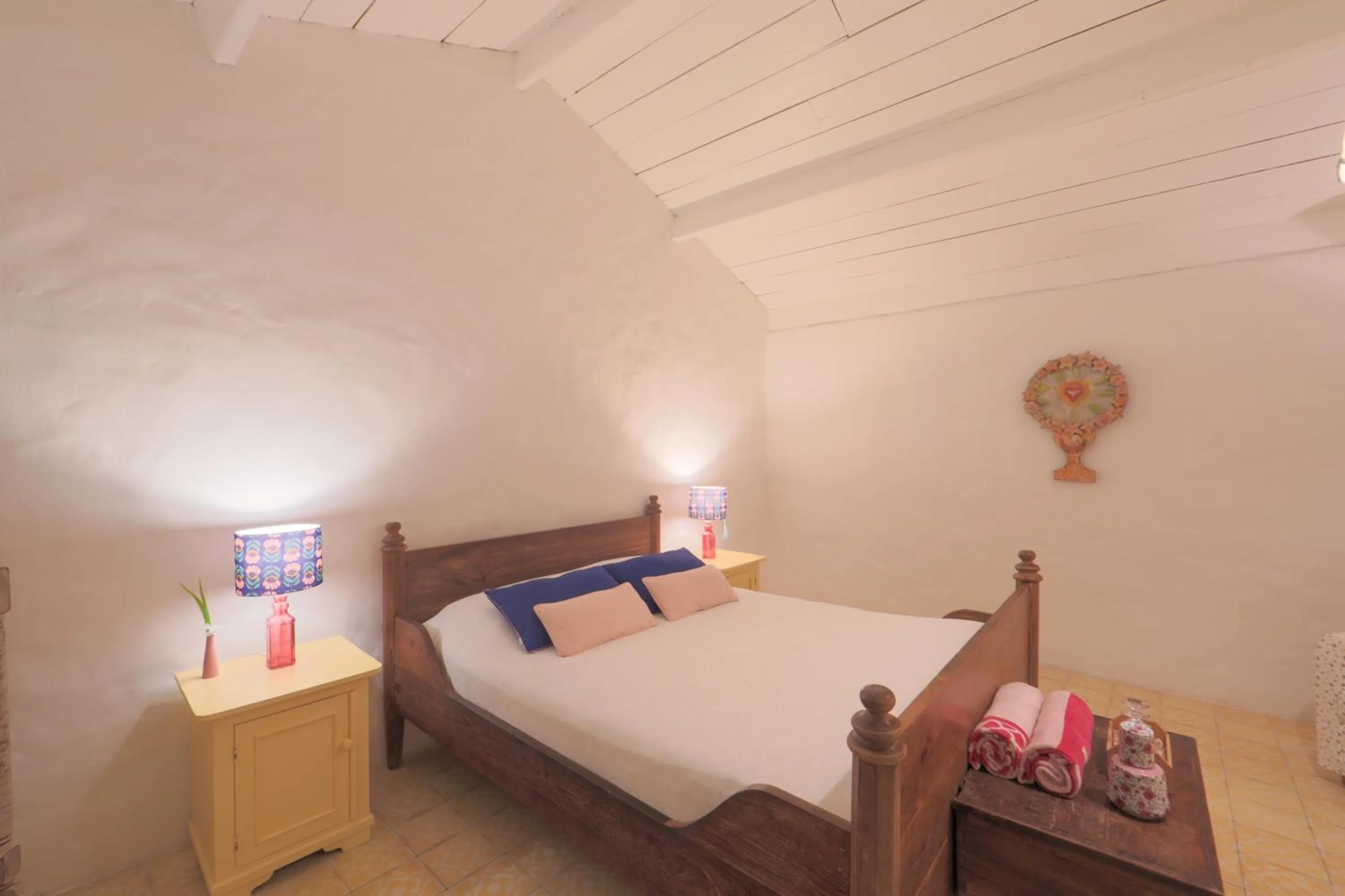 Bed in Pousada Patacho