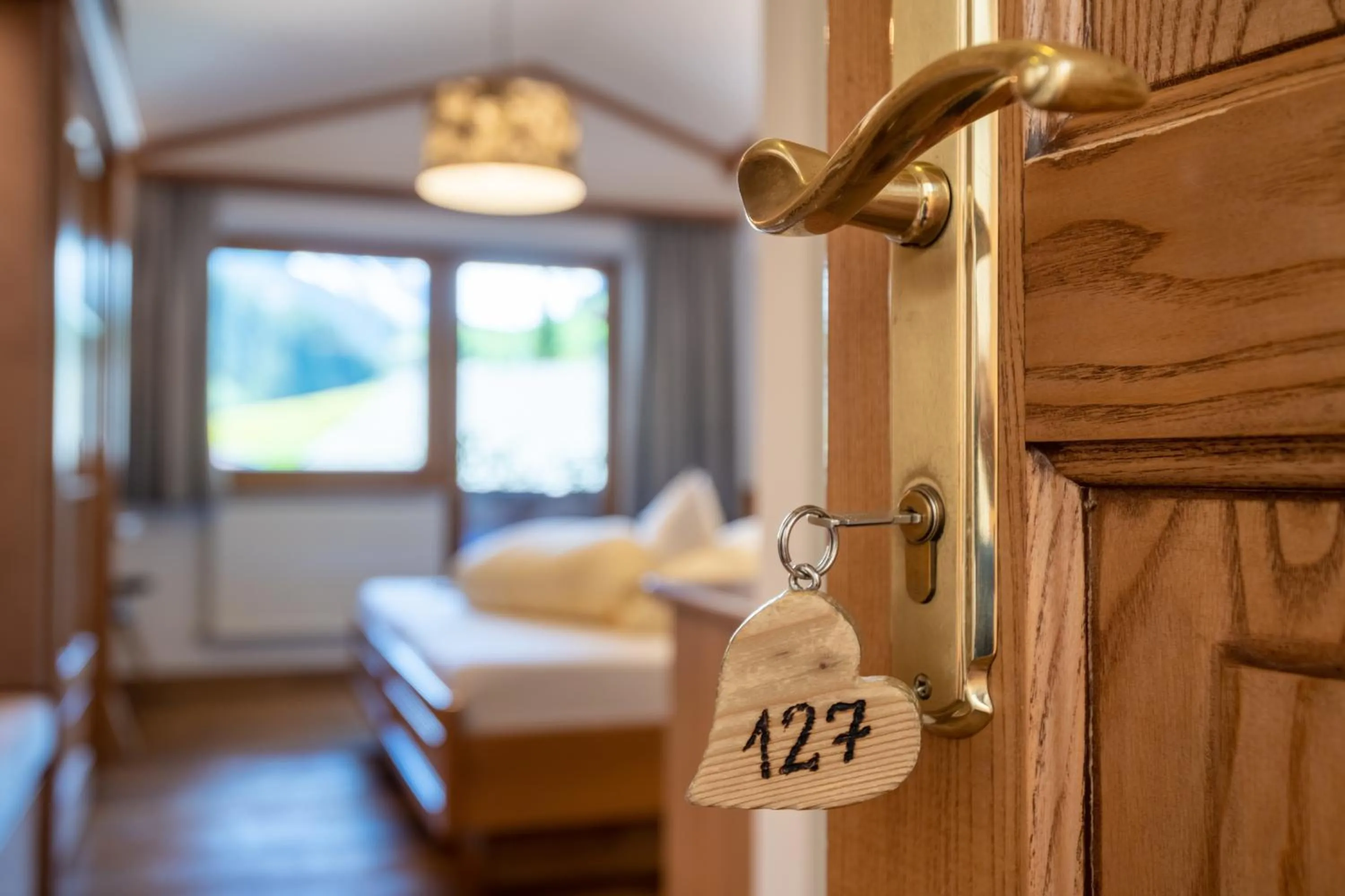 Decorative detail, Bed in Hotel Jäger