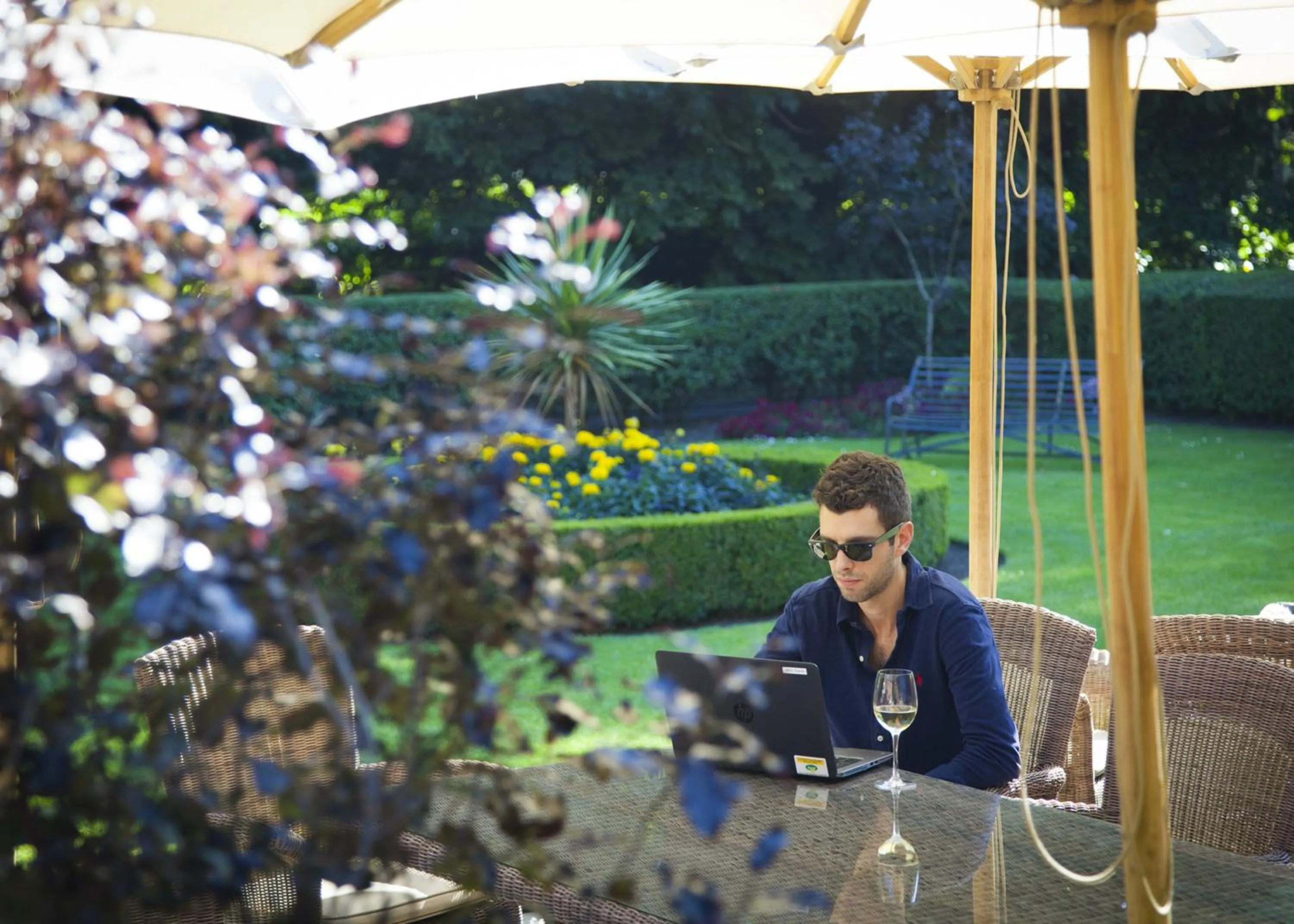 Patio in The Five Arrows Hotel