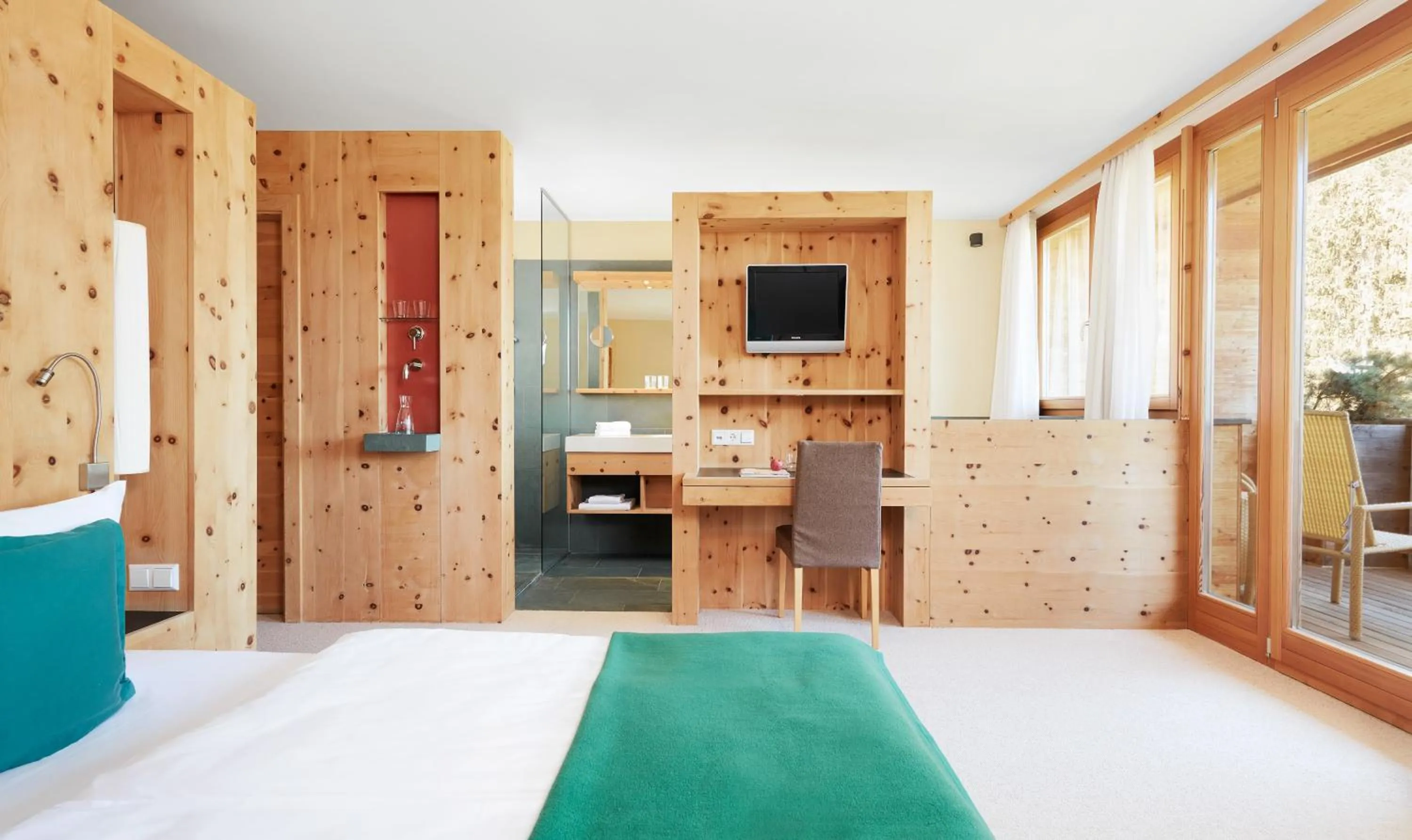 Bed in Arosea Life Balance Hotel