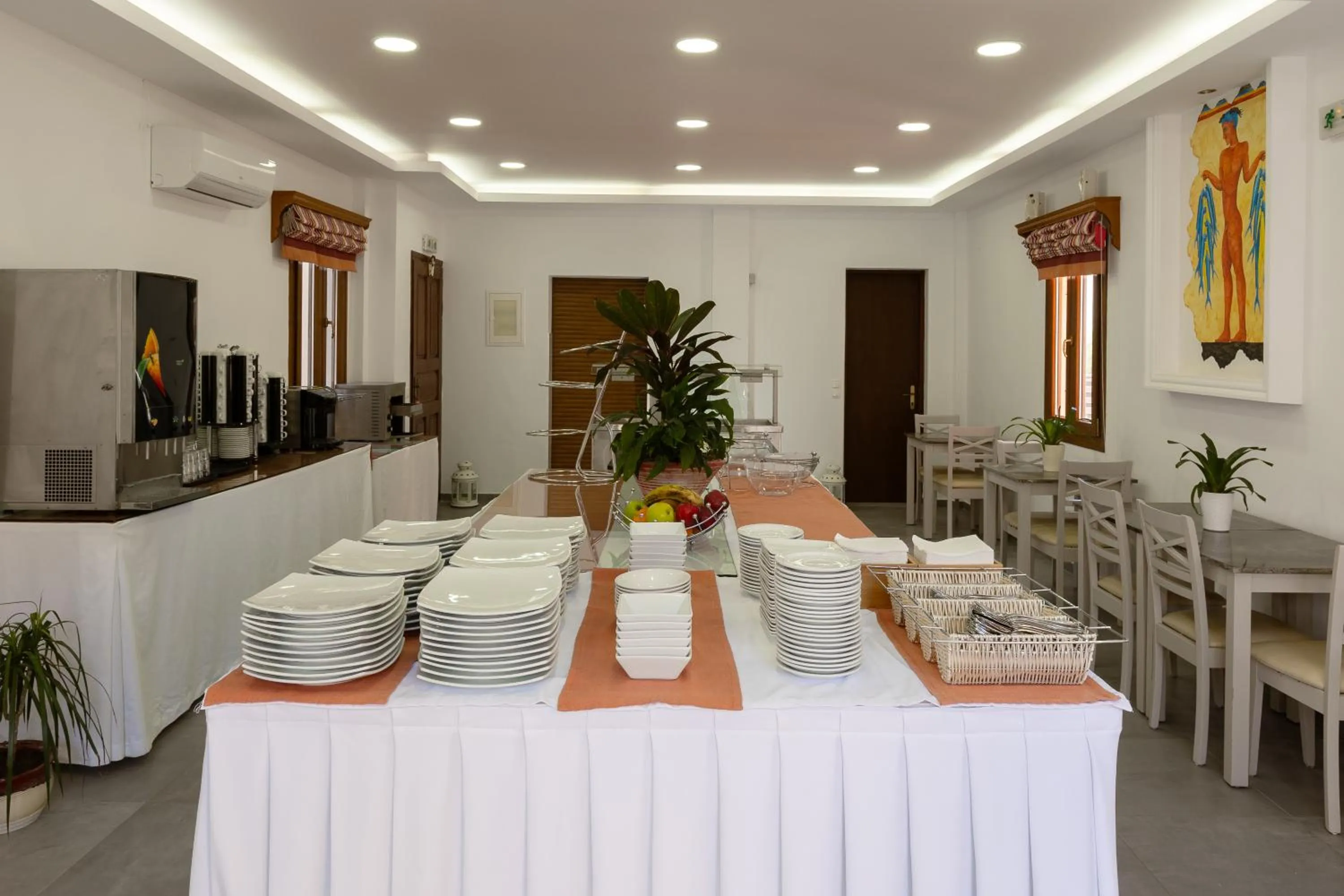 Buffet breakfast in Polydefkis Hotel