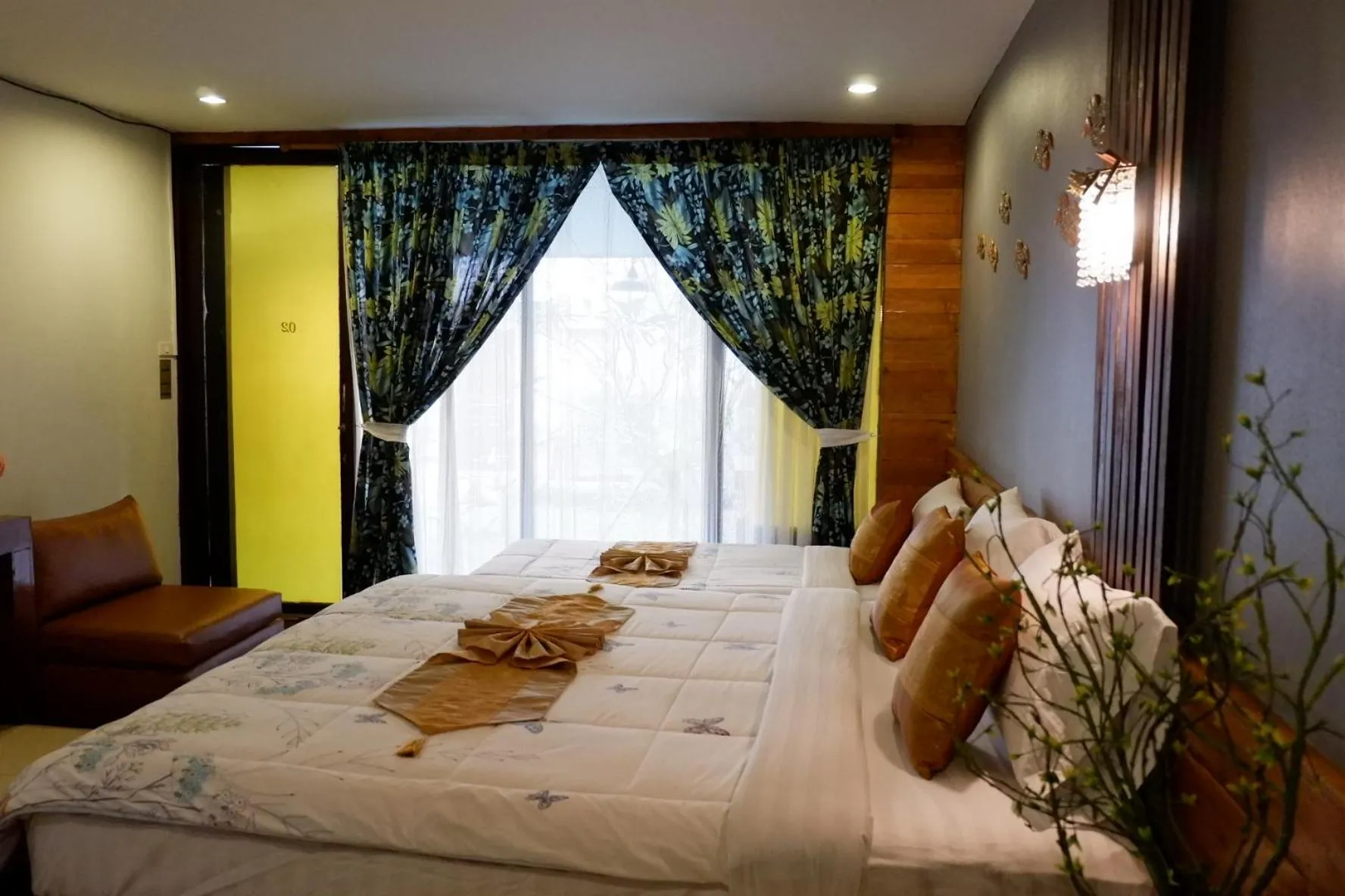 Bed in The Park Ayutthaya Resort And Spa