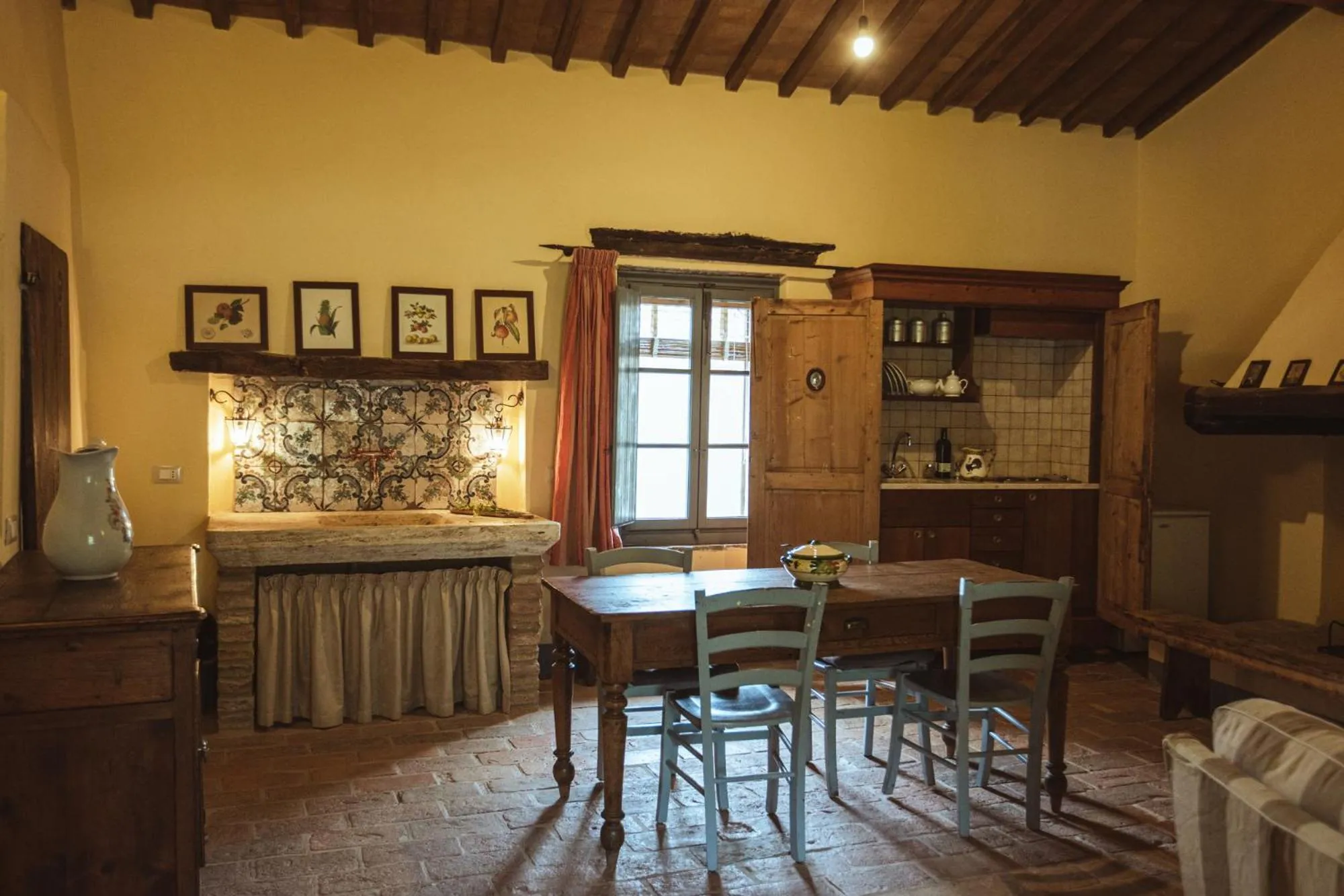 Seating area in Podere Spedalone