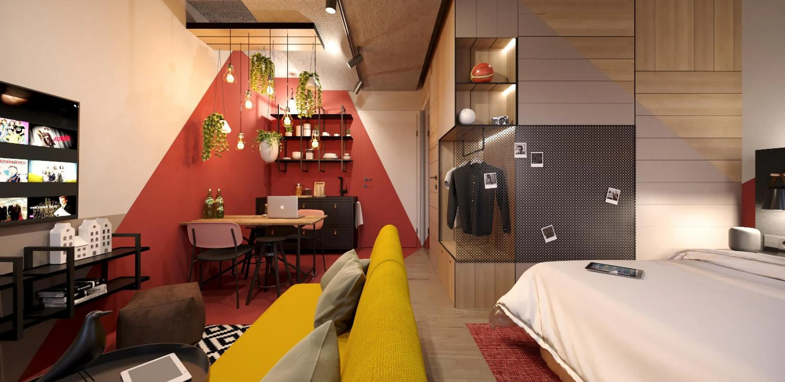 Photo of the whole room, Bed in Via Suites