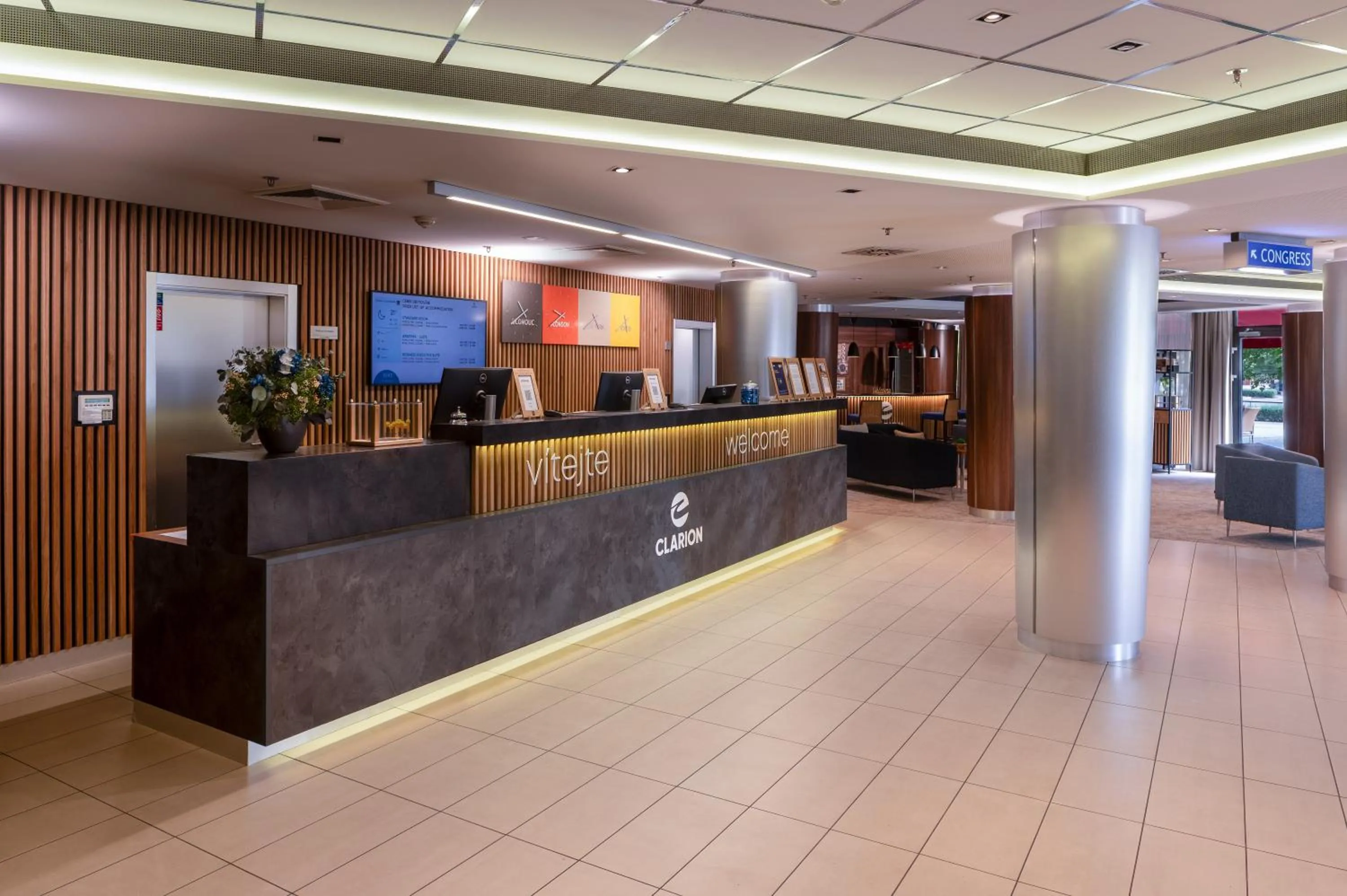 Lobby or reception in Clarion Congress Hotel Olomouc