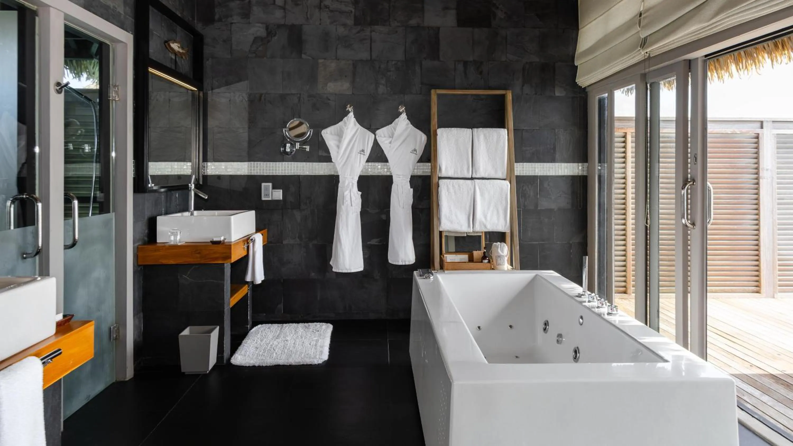 Bathroom, Bed in JA Manafaru, The Real Maldives - Complimentary Seaplane for 7 nights and more - Stay period until 23 Dec 2025