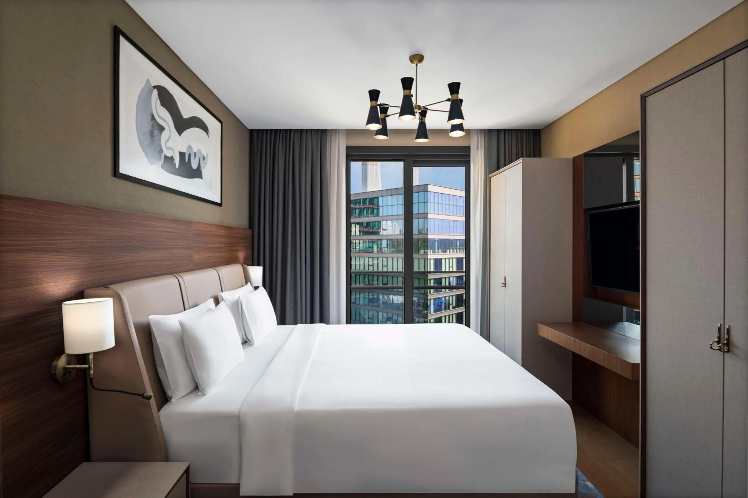 Bed in Radisson Residences Vadistanbul