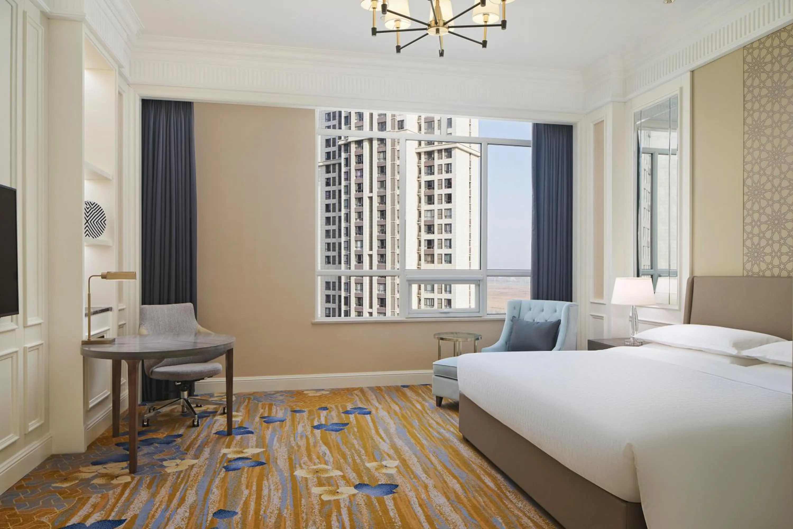 View (from property/room), Bed in Sheraton Yinchuan