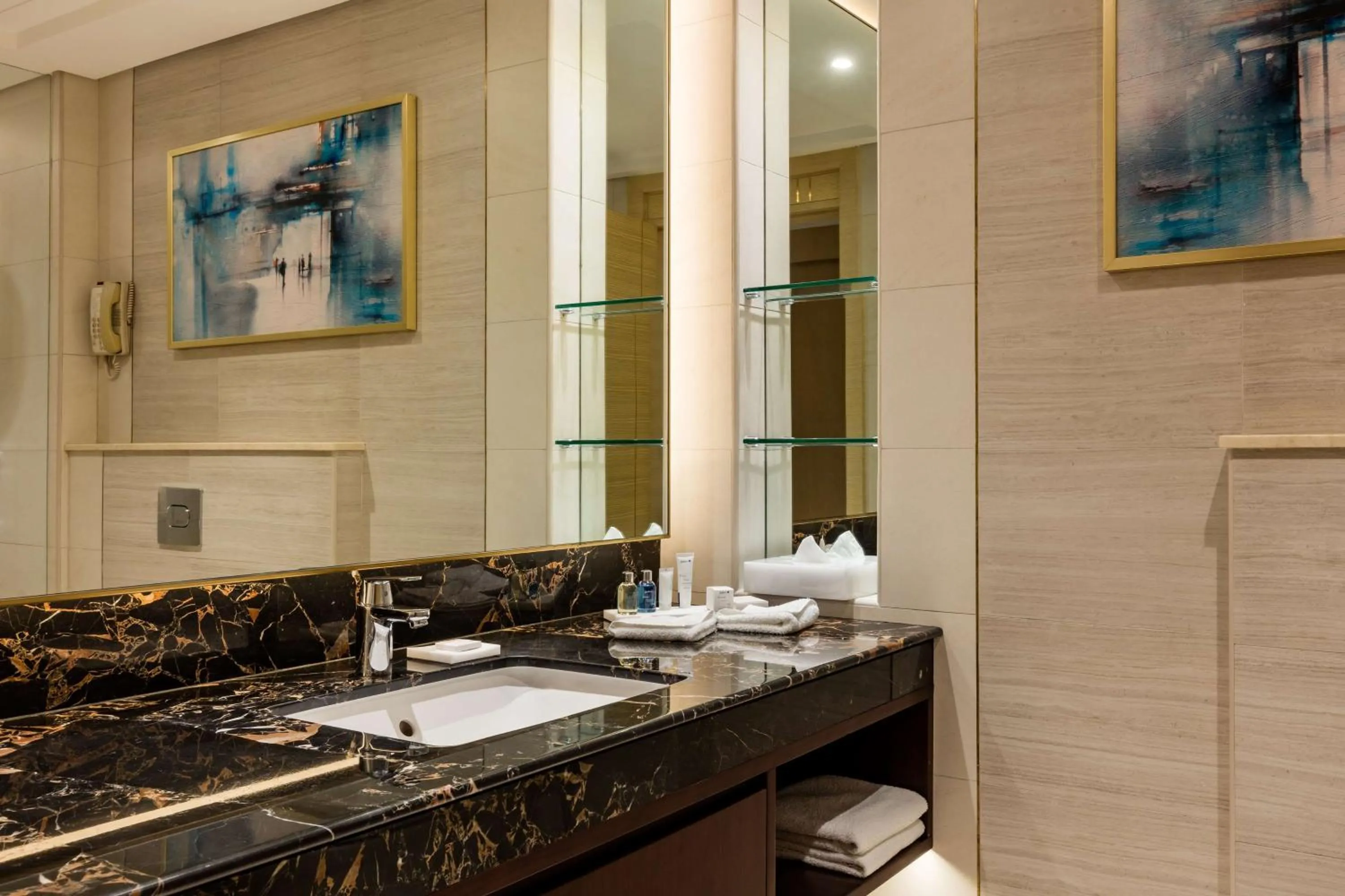 Bathroom in The Diplomat Radisson Blu Hotel Residence & Spa