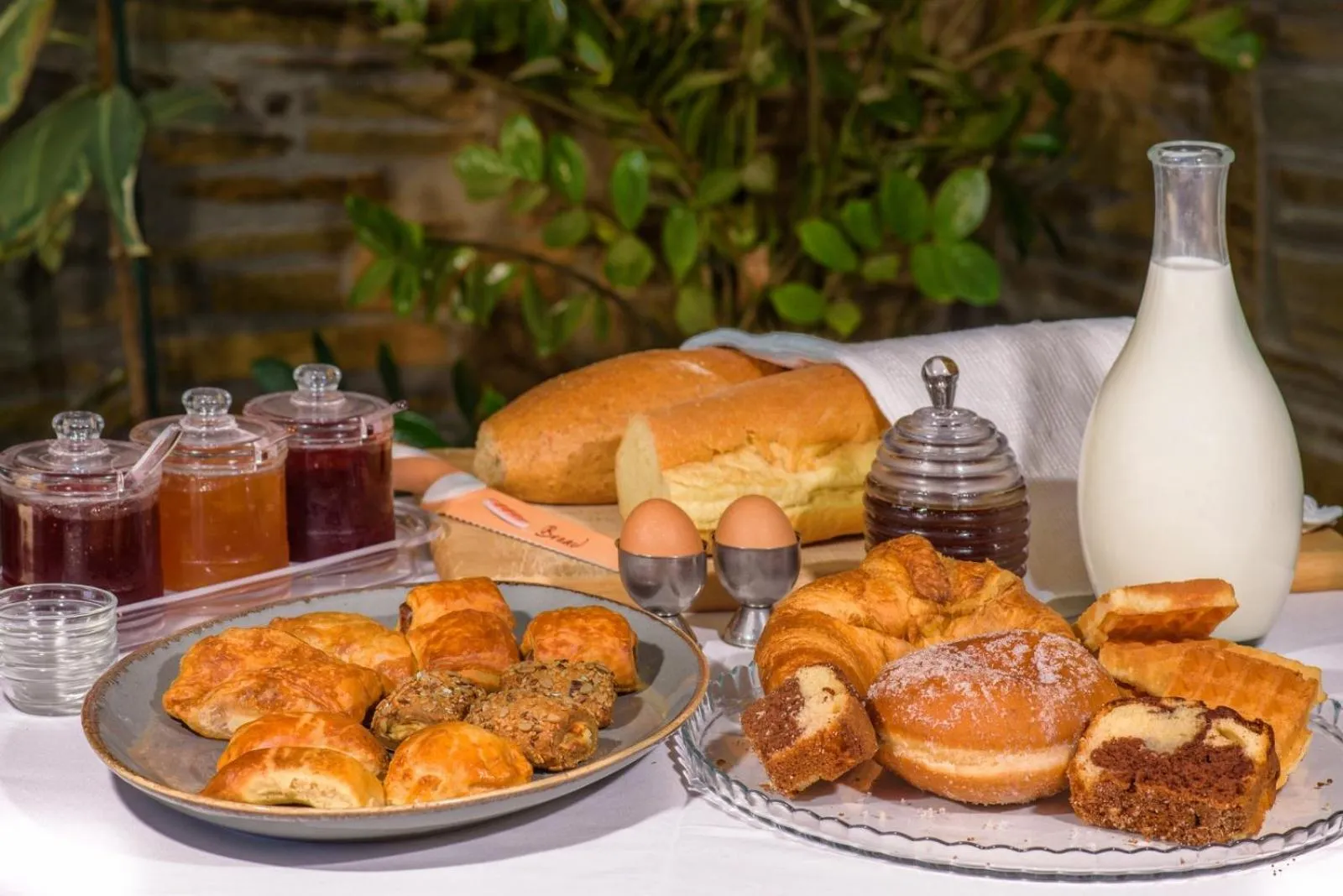 Continental breakfast in Pyrgos Hotel